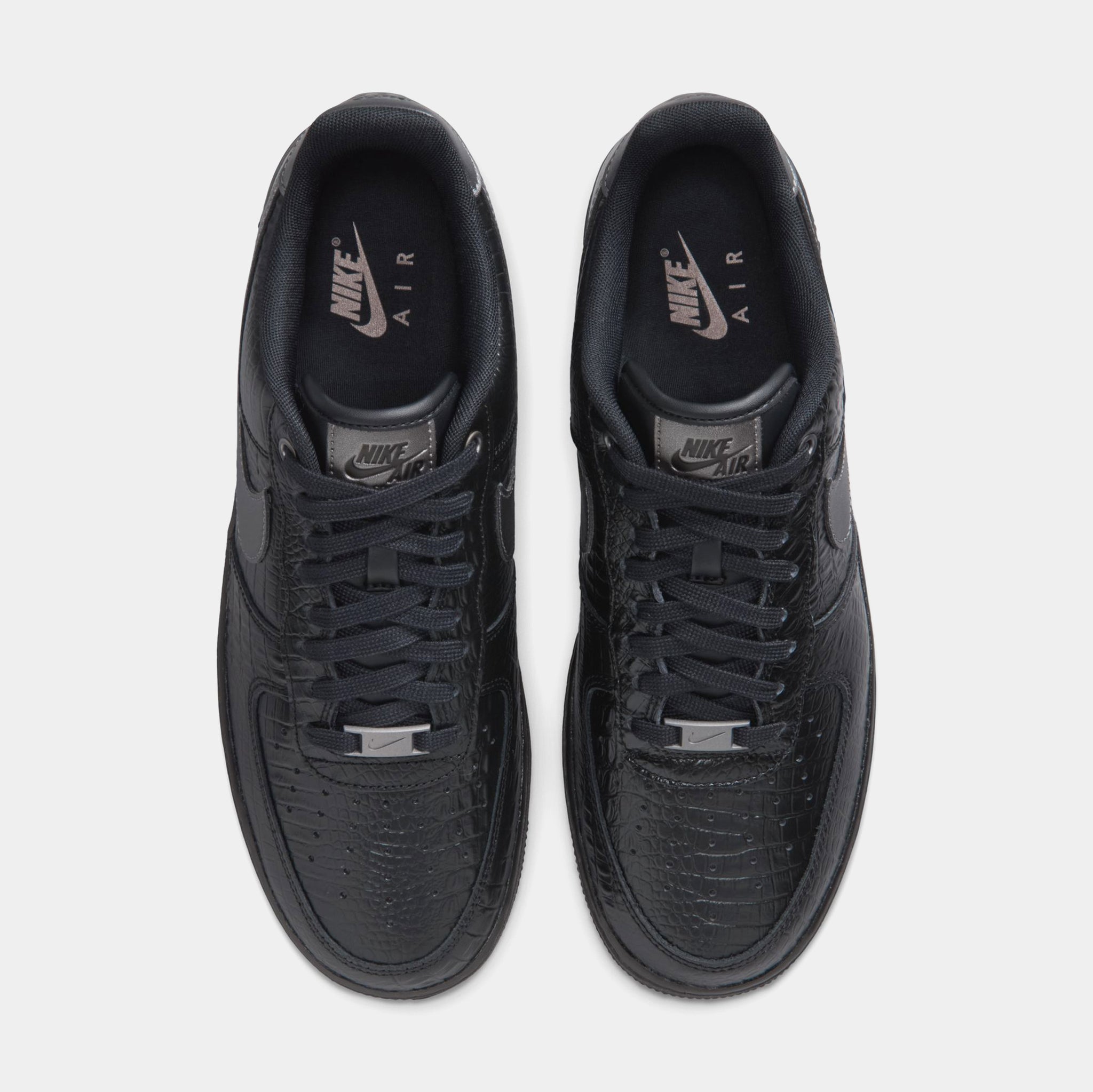 Nike Air Force 1 ブラックレザー　26.0 Nike Air Force 1 Low Triple Black Croc Mens Lifestyle Shoes Black
