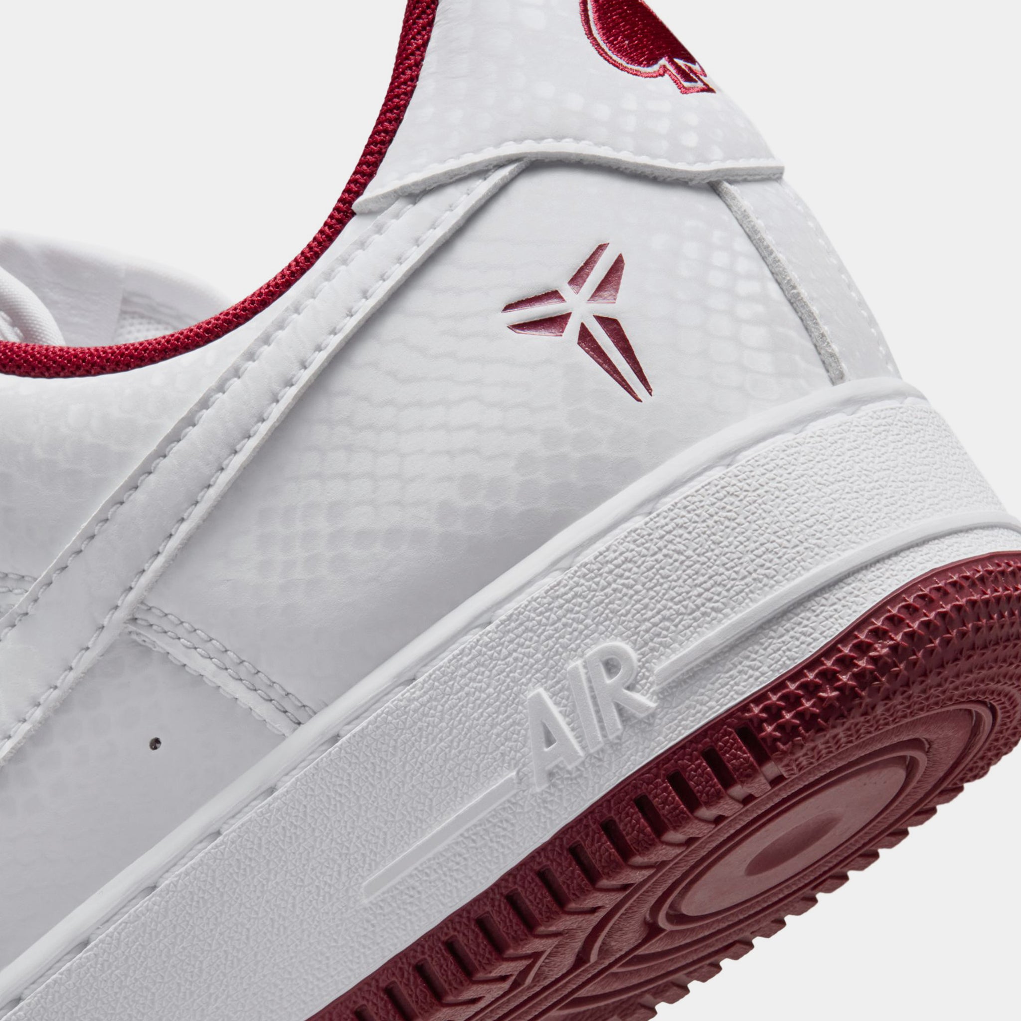 Nike Kobe Air Force 1 Lower Merion Mens Lifestyle Shoes White Team 