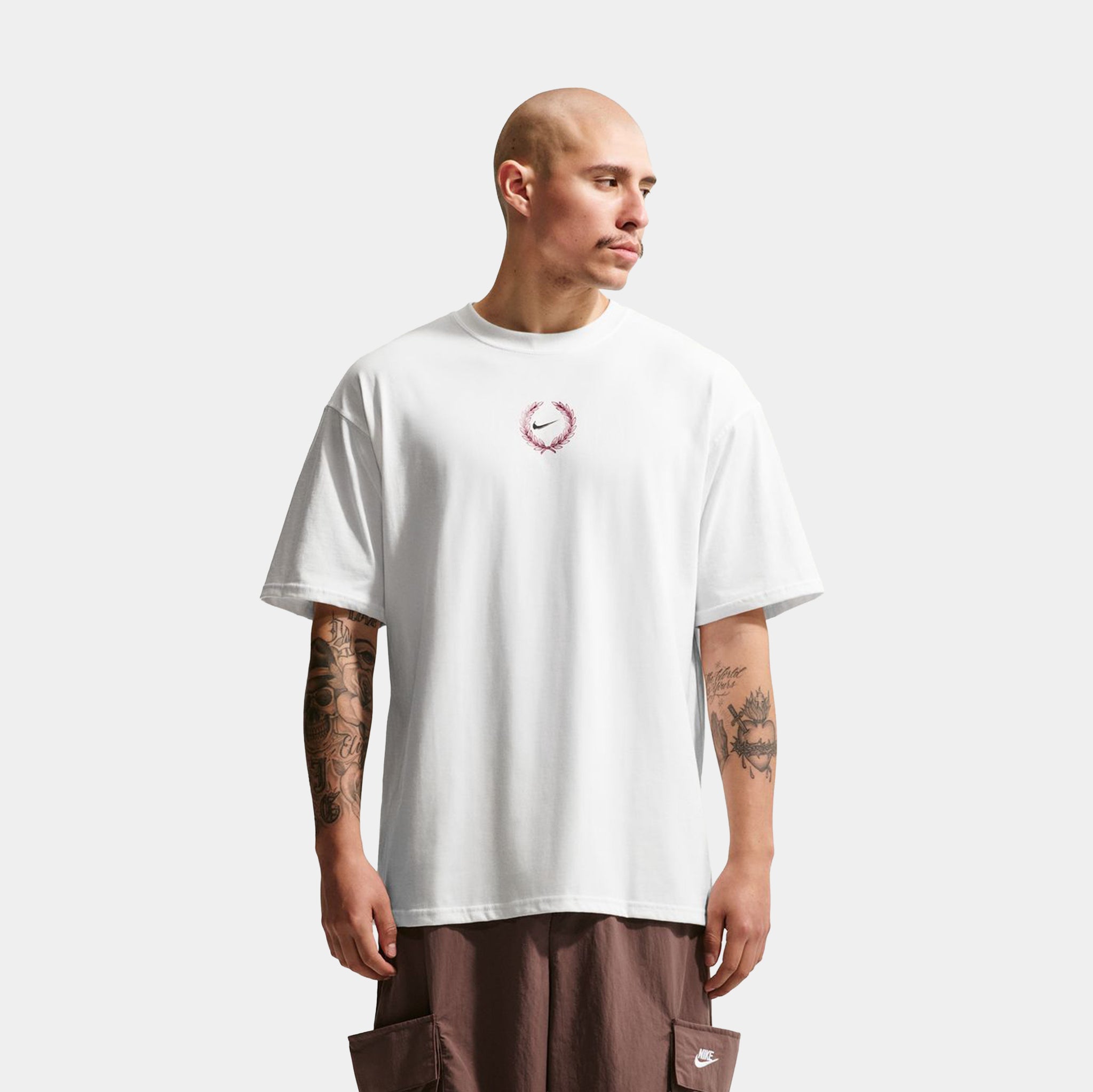 Nike Wings Of Victory Graphic Mens Short Sleeve Shirt Summit White