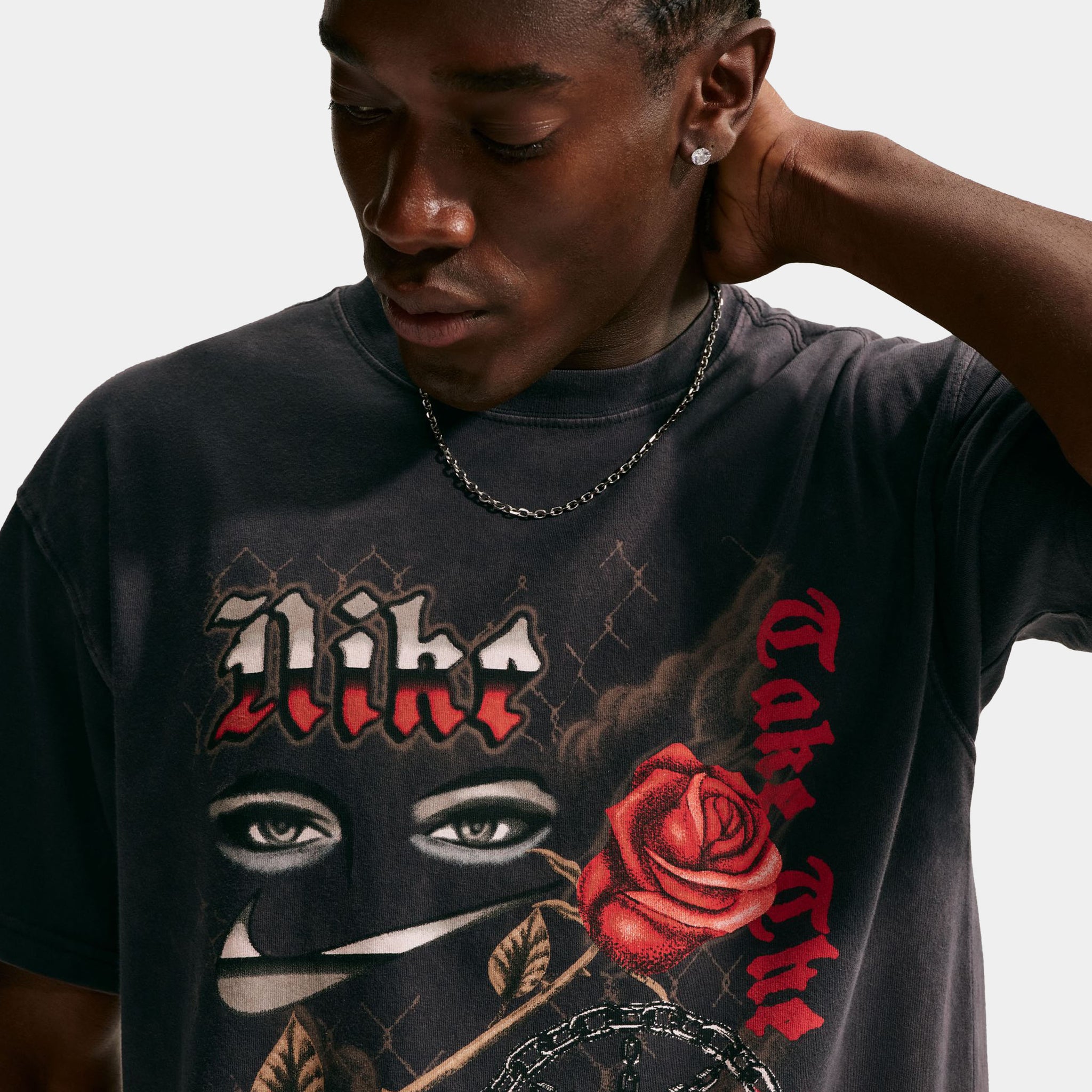 Nike Basketball LSE OC 2 Mens Short Sleeve Shirt Black IH4139-010