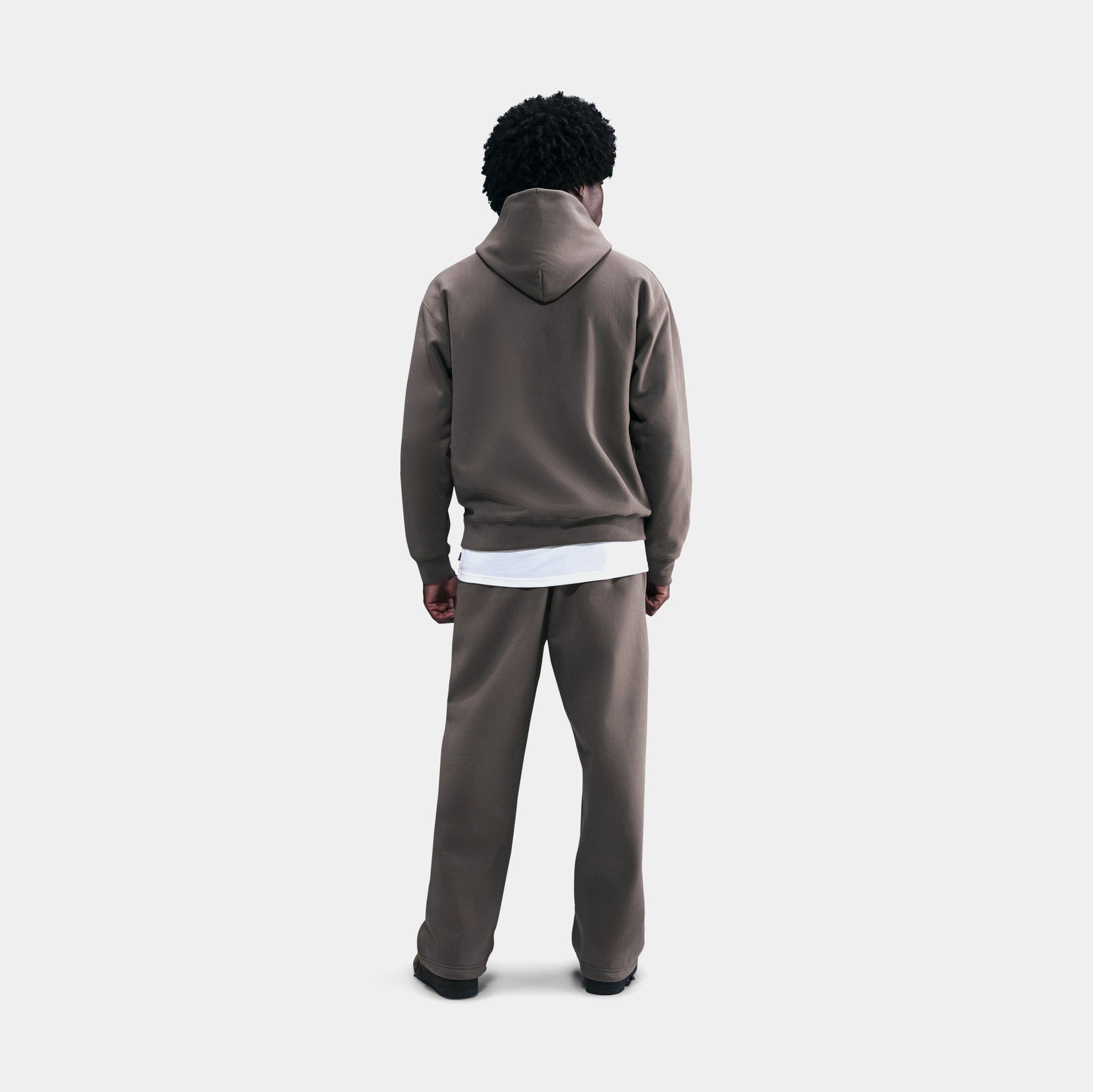Nike Solo Swoosh Fleece Open-Hem Mens Pants Cave Stone Cave Stone 