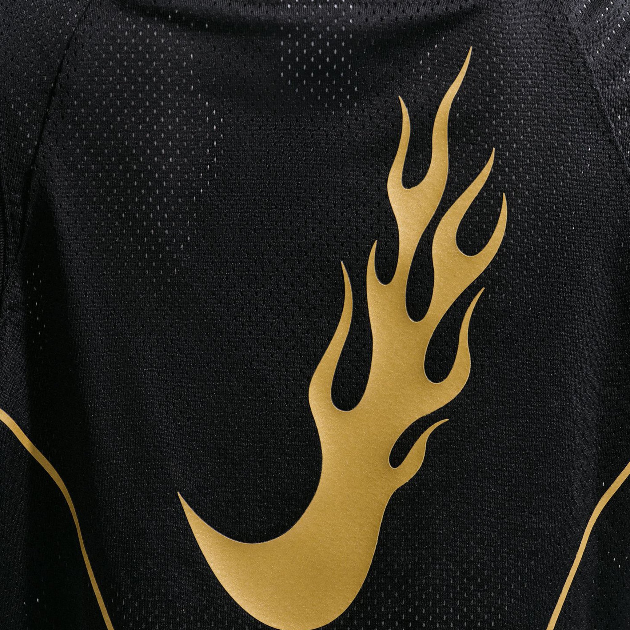 Nike Sportwear Cropped Womens Jersey Black Buff Gold IQ1226-010