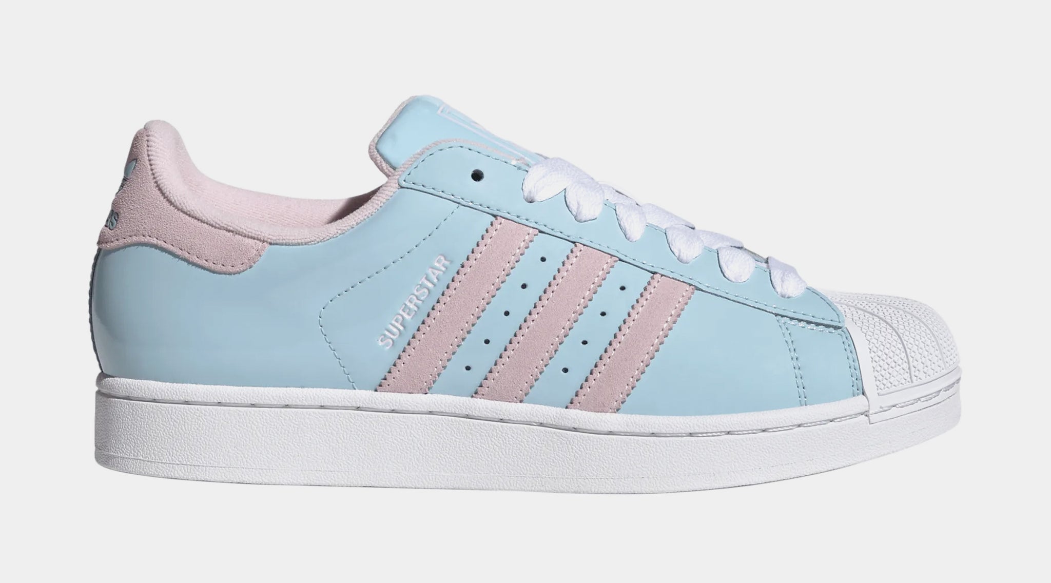 adidas Superstar Patent Mens Lifestyle Shoes Blue Pink KH9034 – Shoe Palace