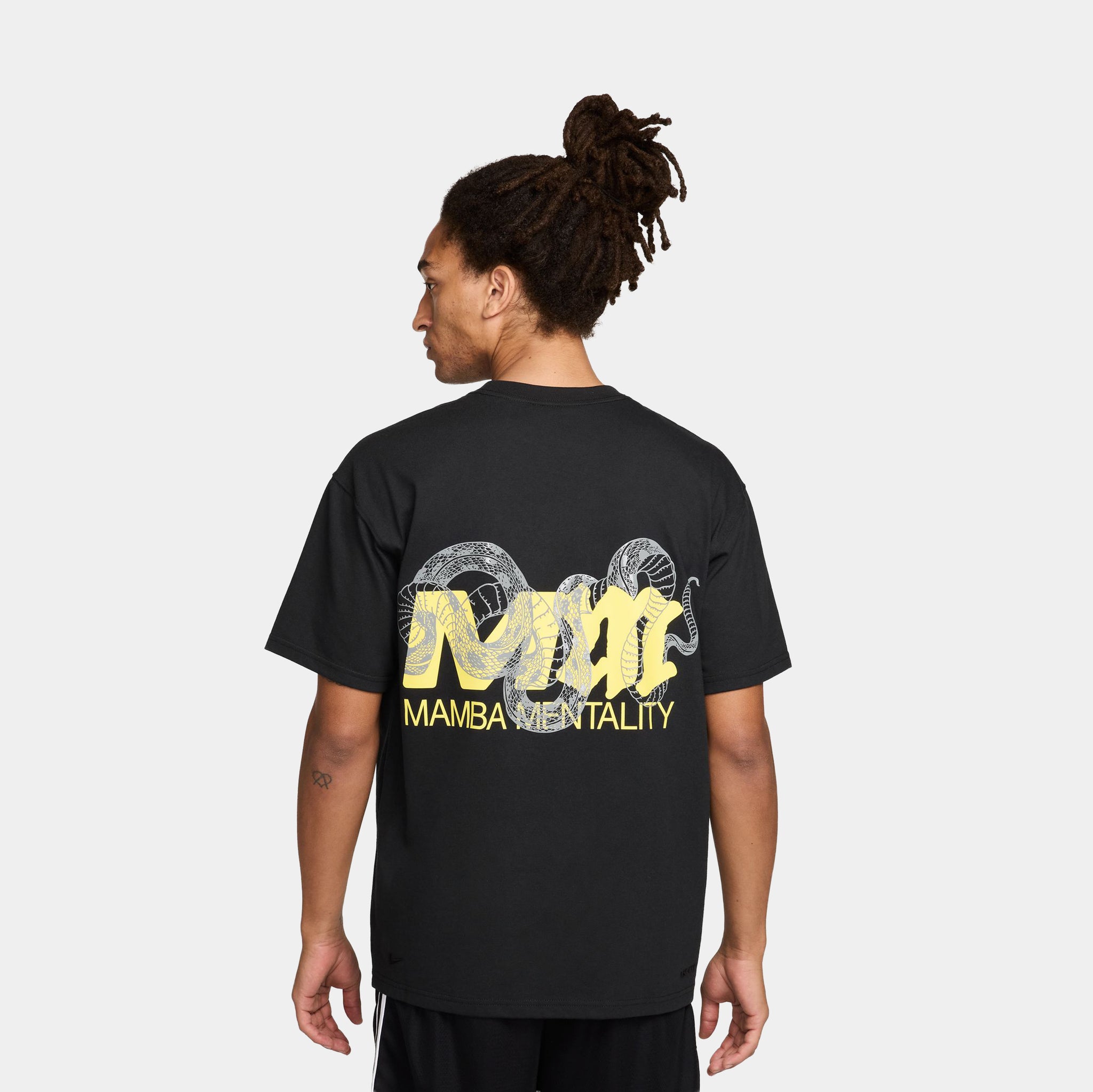 Nike Kobe Dri Fit Mens Short Sleeve Shirt Black Yellow IR6995-010