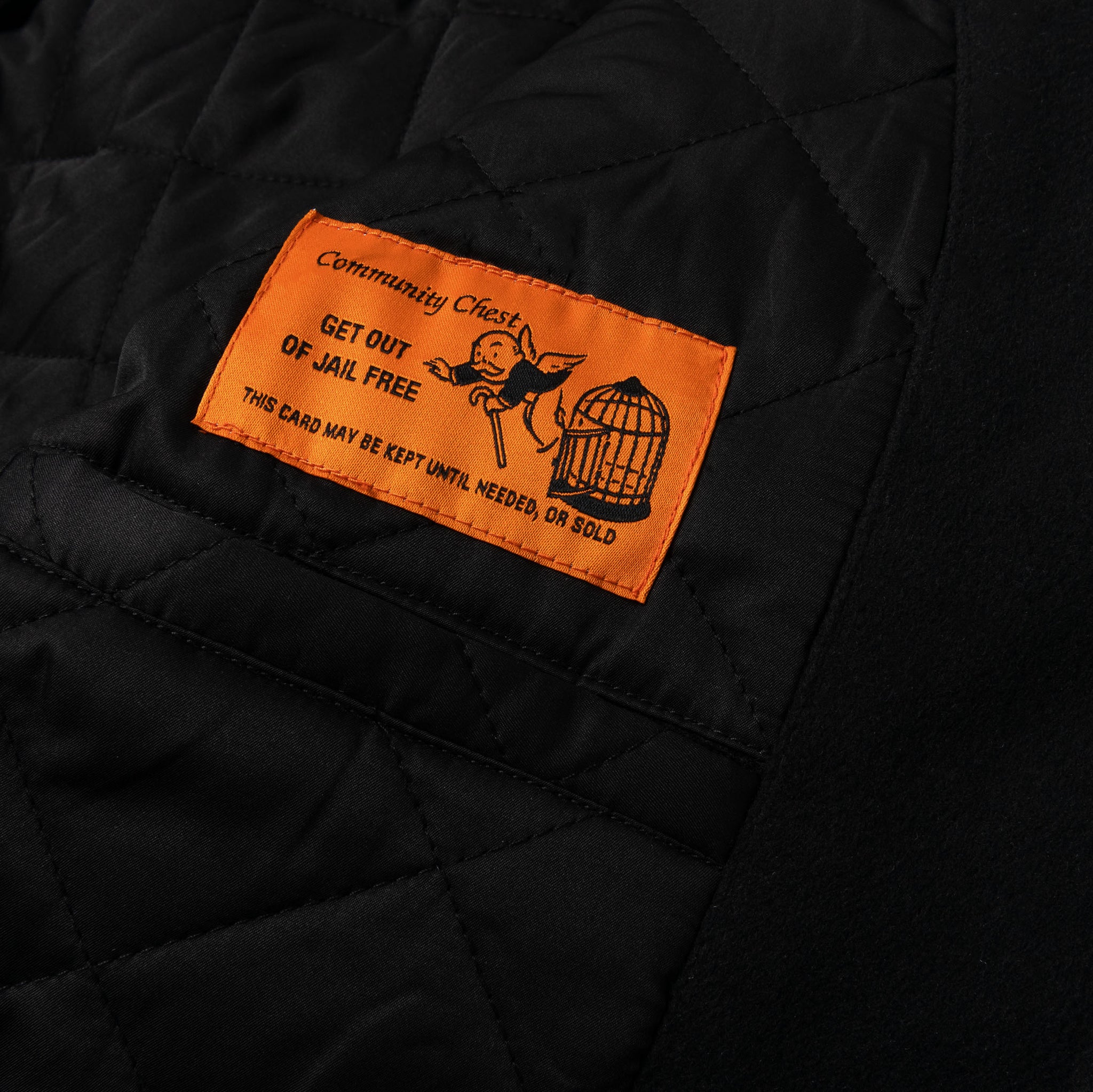 Shoe Palace SP x Monopoly No Risk Varsity Mens Jacket Black Brown ...