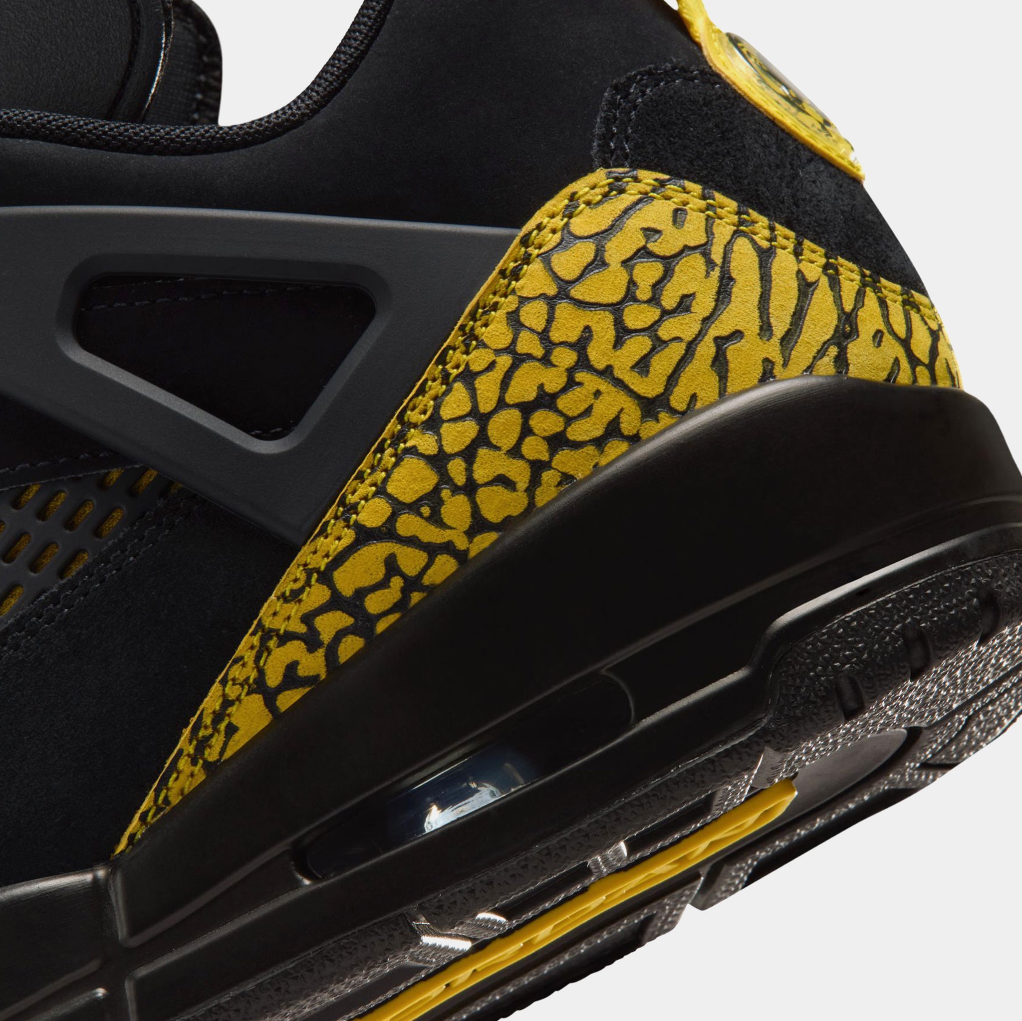 Jordan Spizike Low Mens Basketball Shoes Black Speed Yellow Speed
