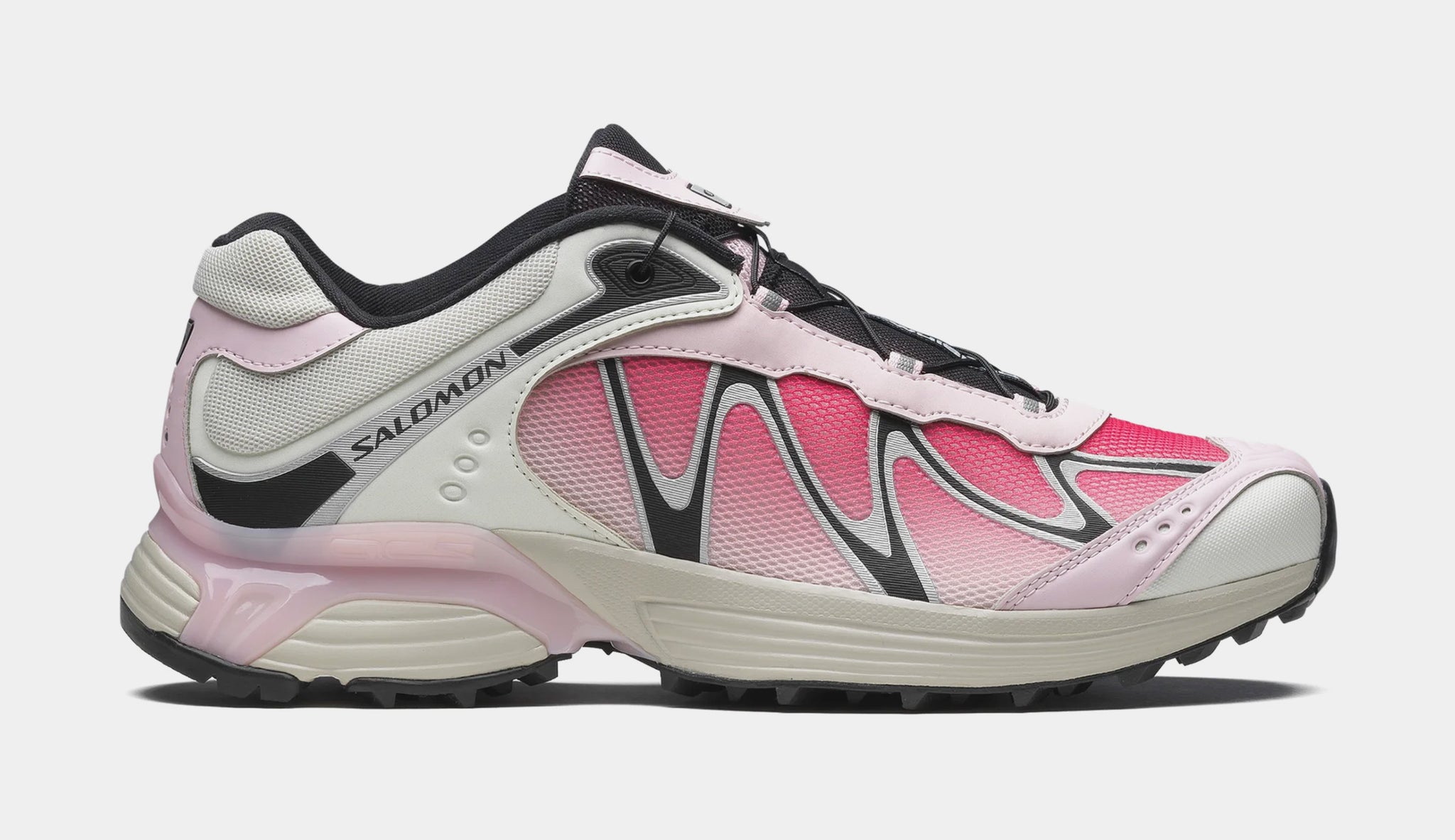 Salomon Men\'s Athletic Shoes - Pink and Gray SALOMON X-ALP Rubber and Mesh-Trimmed Suede Sneakers for Men  main image 4