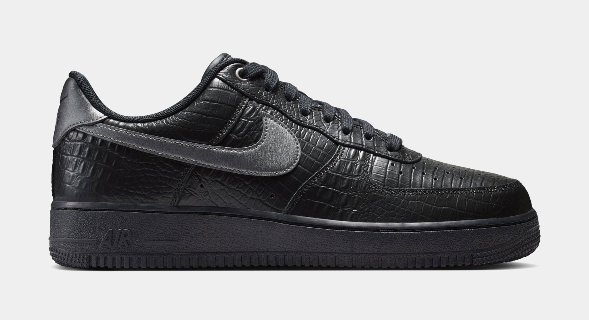 Nike Air Force 1 ブラックスニーカー　23cm Nike Air Force 1 Low Triple Black Croc Mens Lifestyle Shoes Black