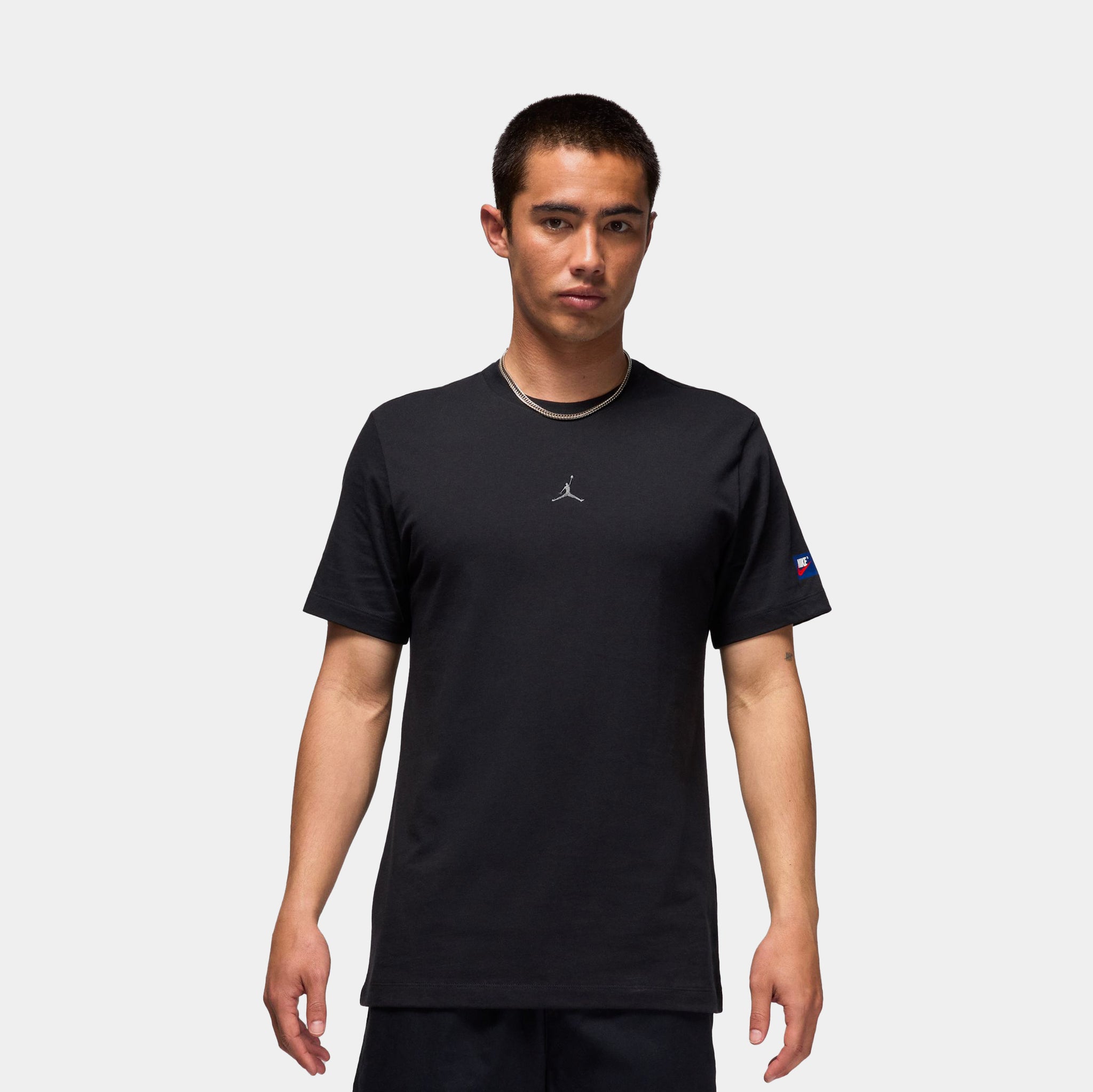 Jordan Flight Essentials Vintage AJ1 Mens Short Sleeve Shirt Black