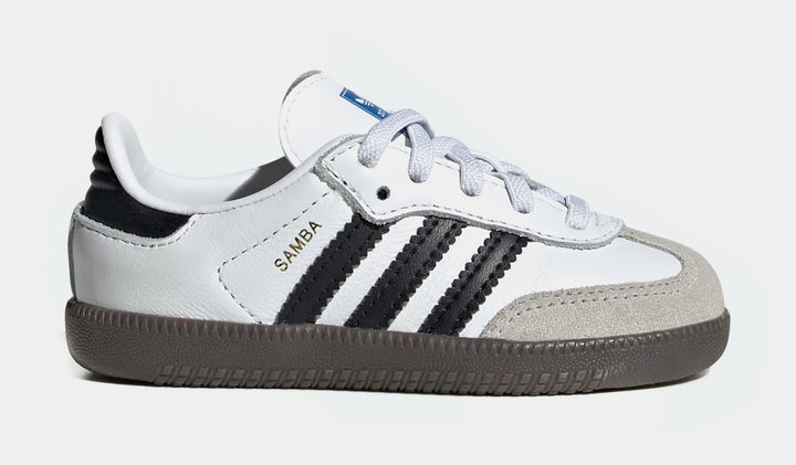 adidas Kids Little Kids White & Black Samba OG Sneakers adidas Kids Little Kids White & Black Samba OG Sneakers