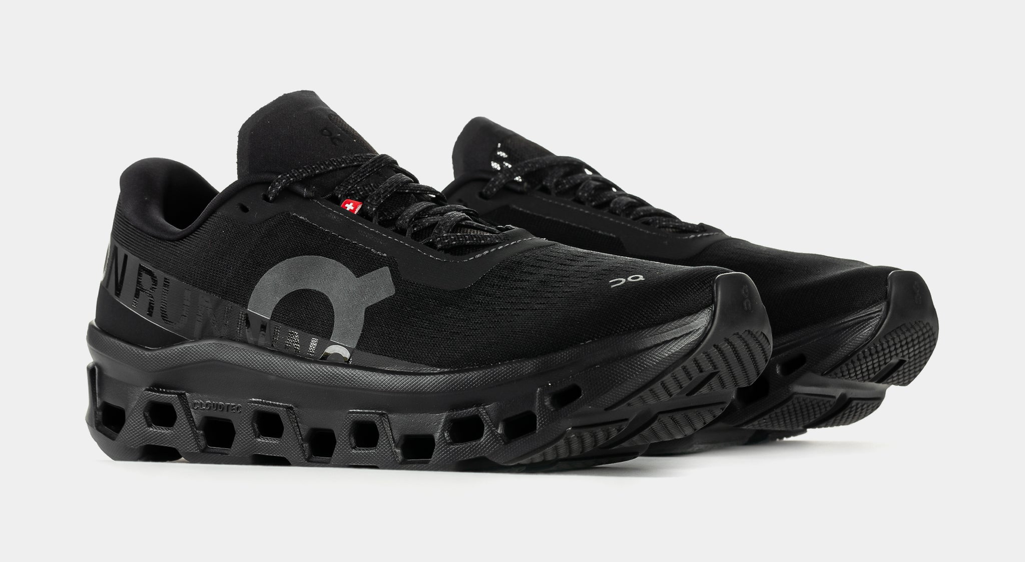 On Cloudmonster Mens Running Shoes Black Black 3MF30741043 