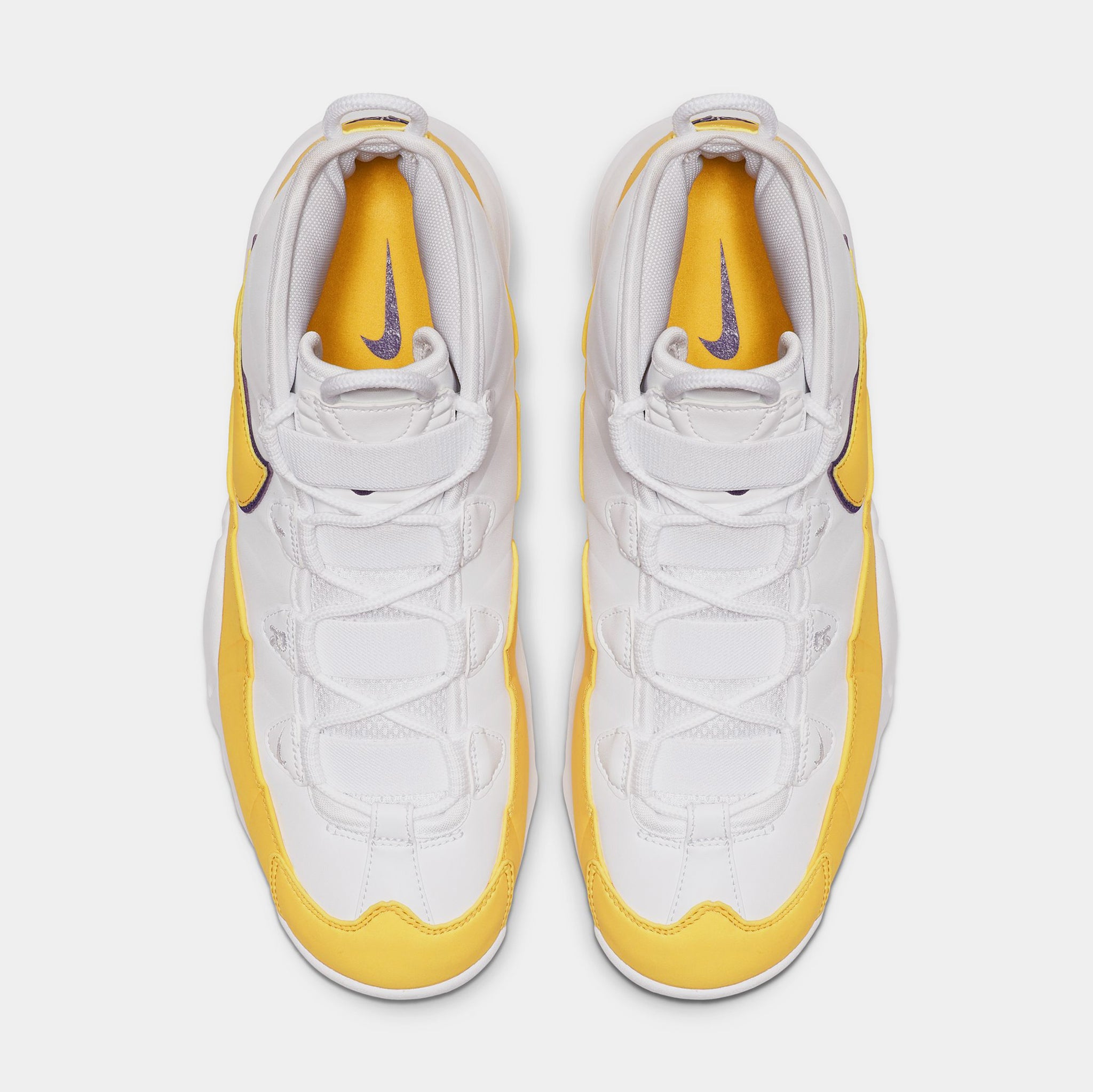 Nike Air Max Uptempo '95 Mens Basketball Shoes White Amarillo
