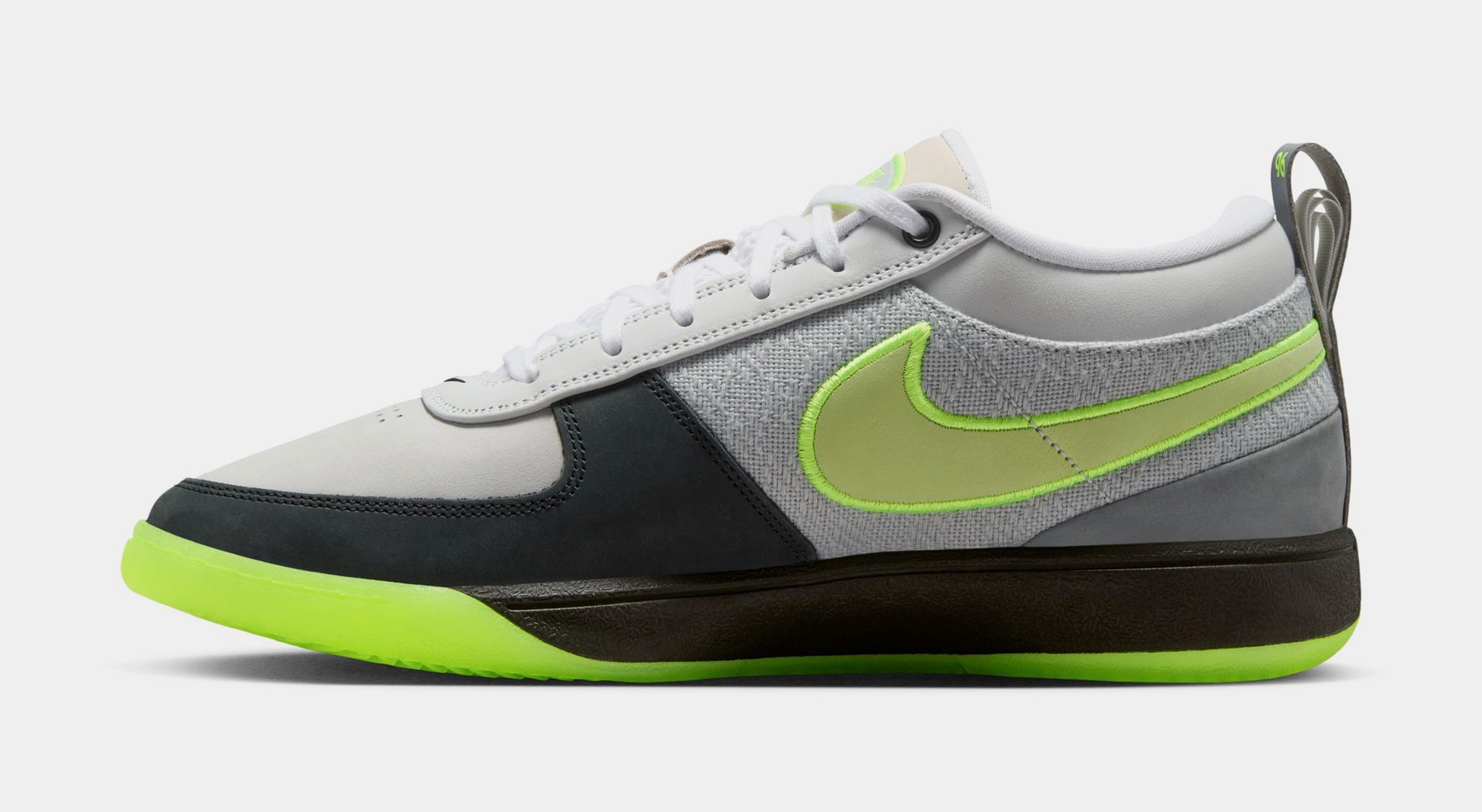 Nike Book 1 AM Neon Mens Lifestyle Shoes Light Smoke Grey Volt 
