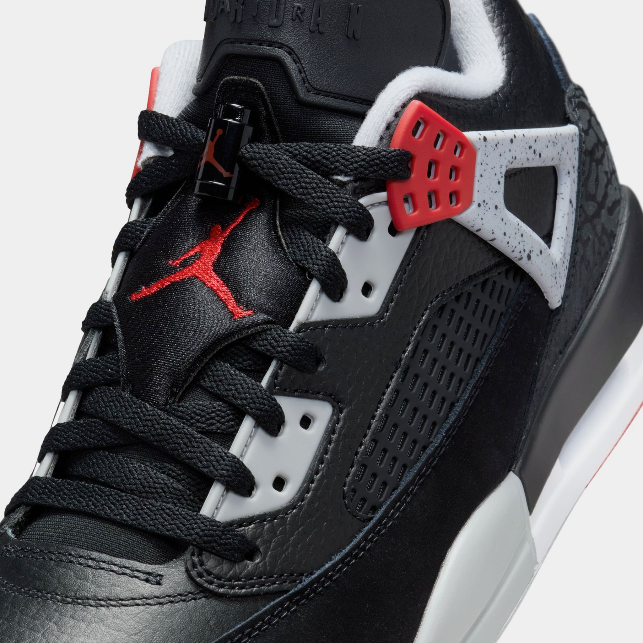 Jordan Spizike Low Mens Basketball Shoes Black Gym Red Wolf Grey