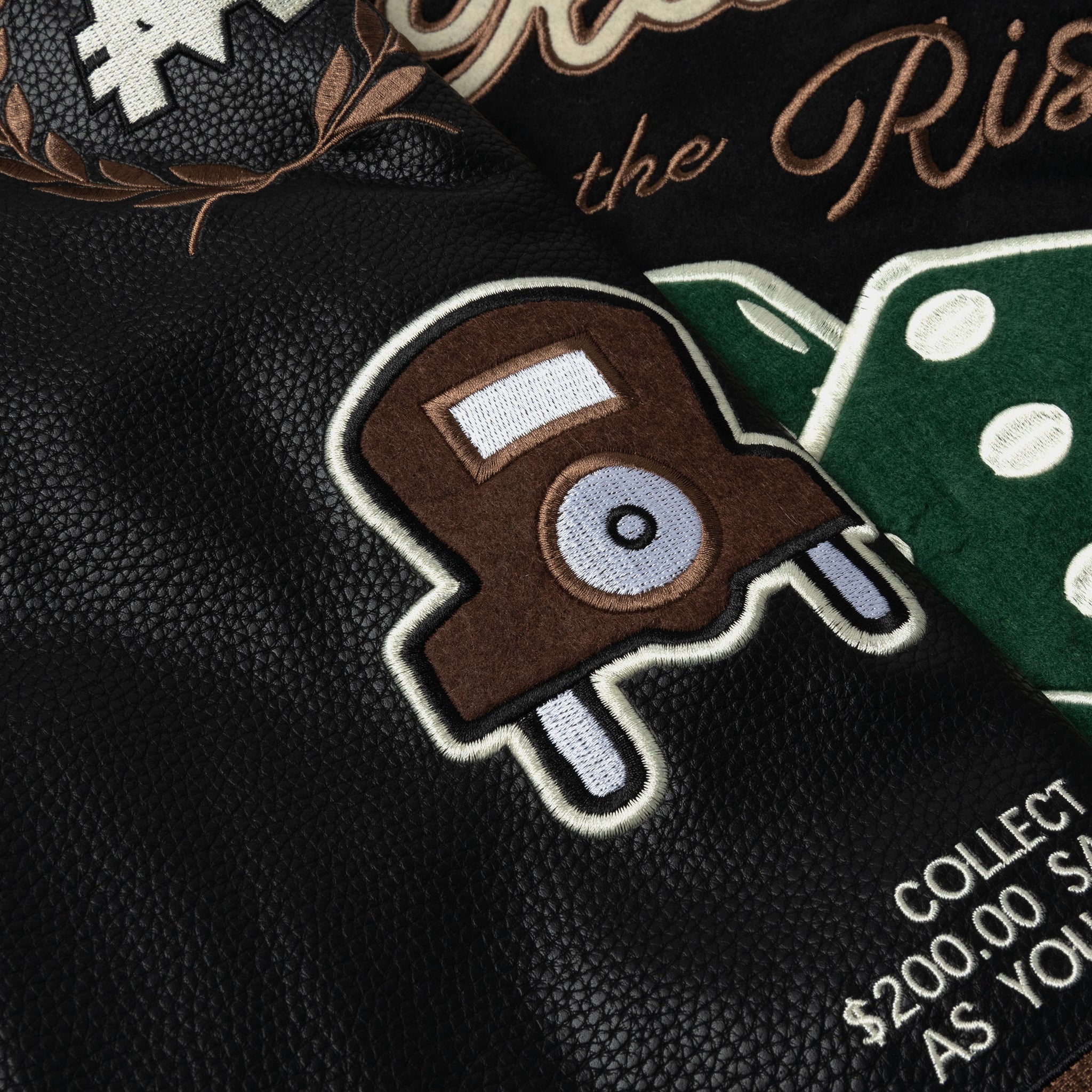 Shoe Palace SP x Monopoly No Risk Varsity Mens Jacket Black Brown ...