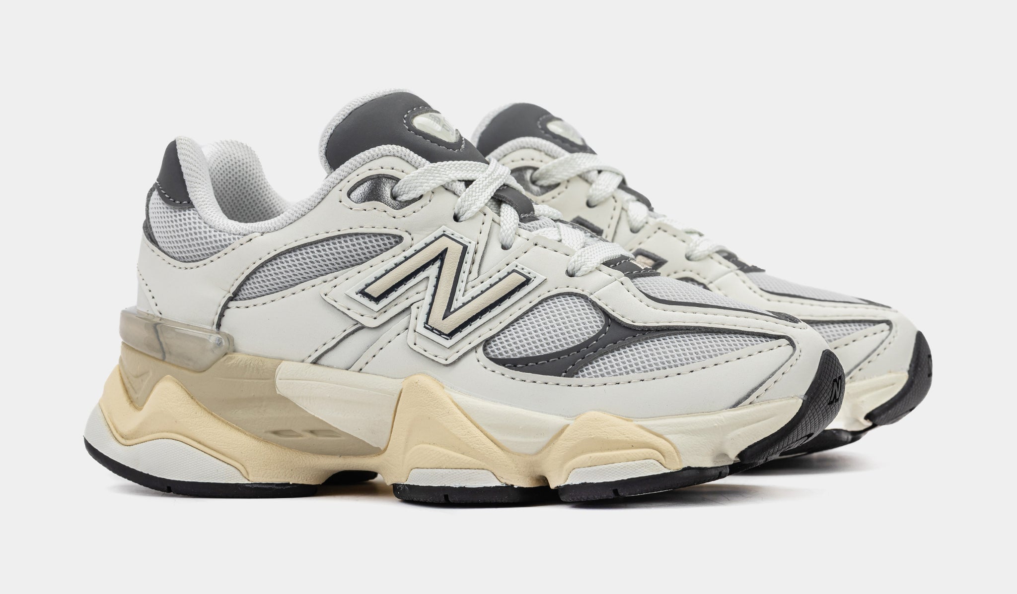 New Balance 9060 Preschool Running Shoes Sea Salt Castle Rock