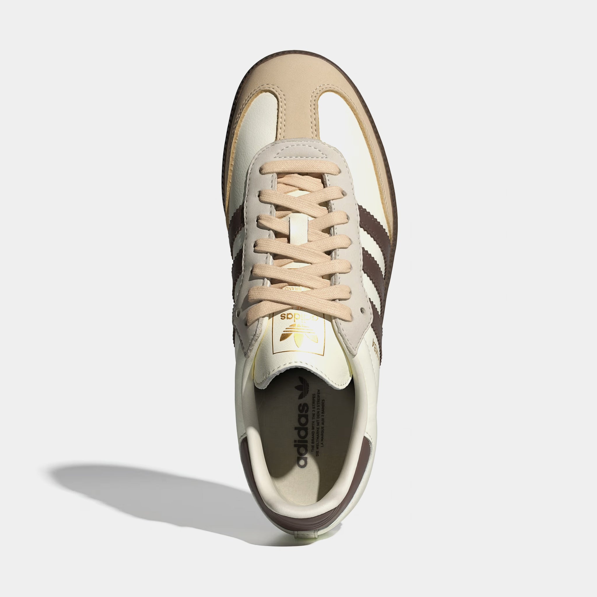 adidas Samba OG Womens Lifestyle Shoes Off White Earth