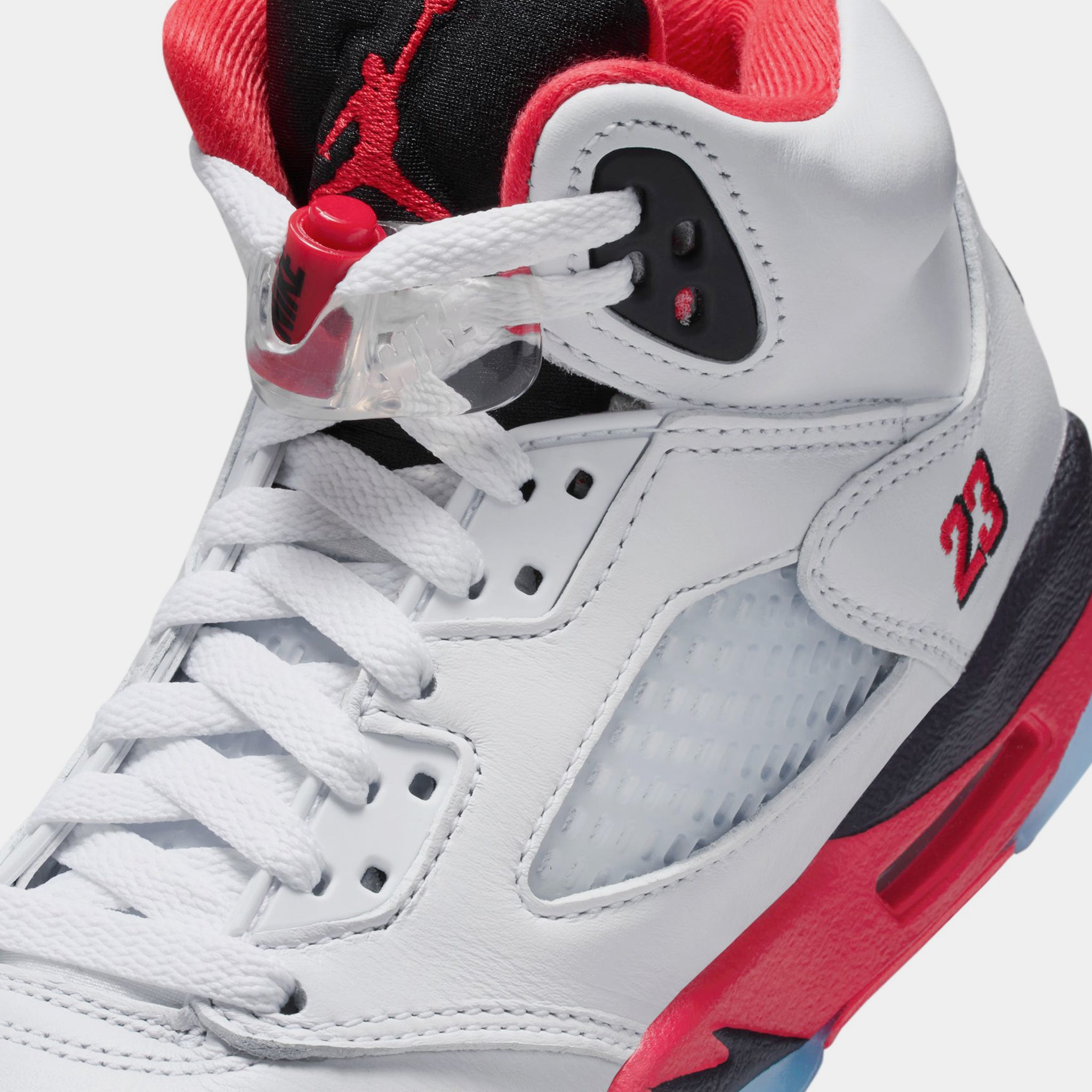 【美品】Air Jordan 5 Retro ホワイト/レッド US10 Sneaker Politics