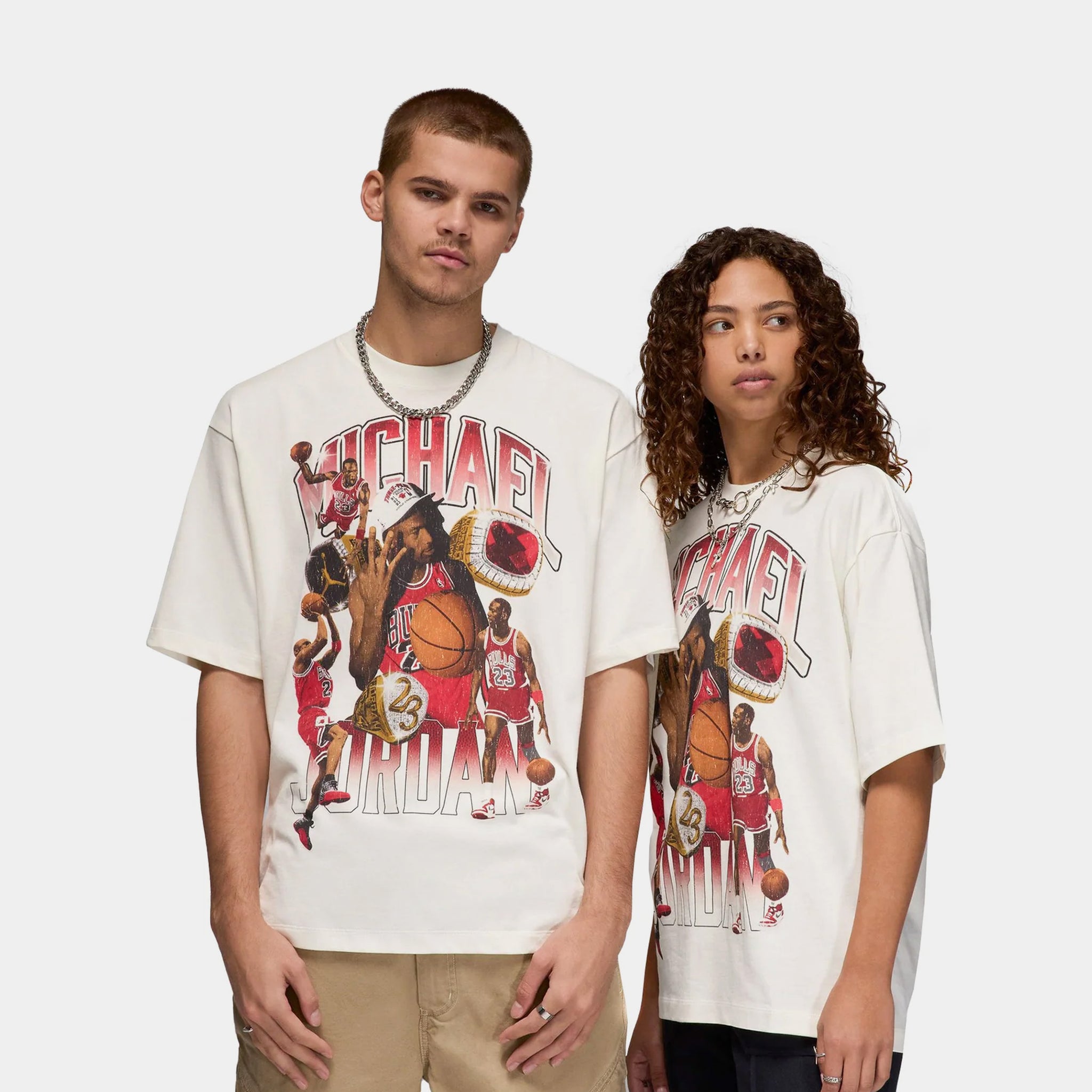 Jordan Flight Essentials Rings Oversized Mens Short Sleeve