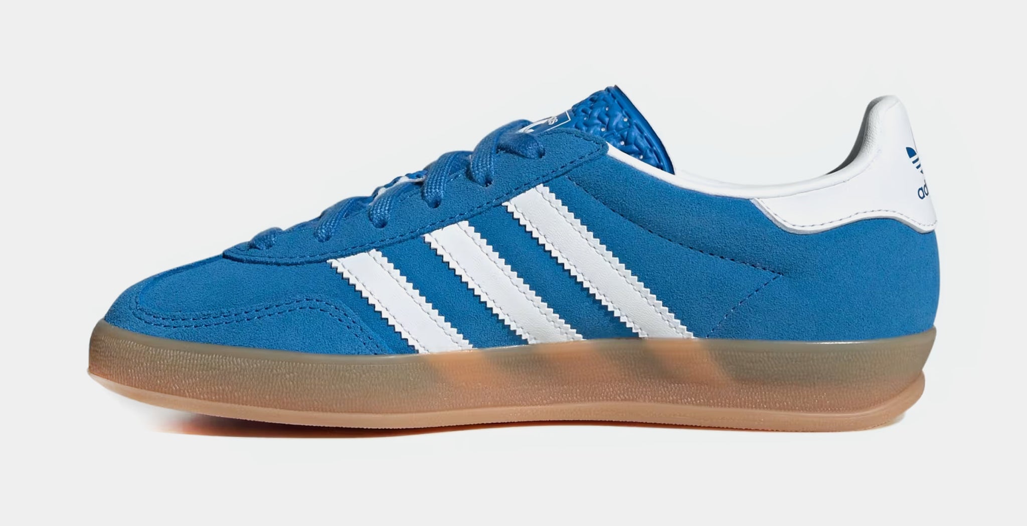 adidas Gazelle Indoor Grade School Lifestyle Shoes Blue Bird Cloud White  Gum JS3802 – Shoe Palace