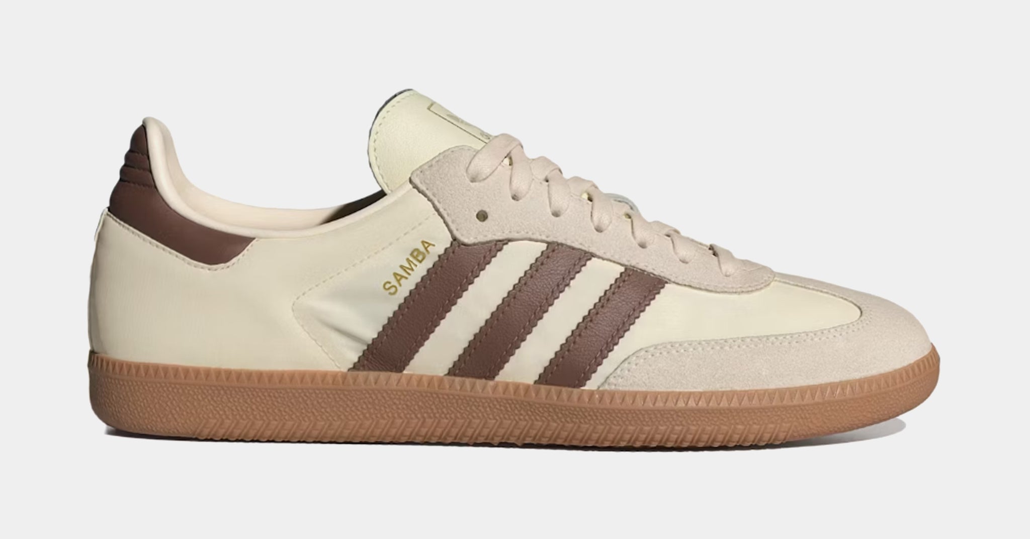 adidas Samba OG Preloved Brown Mens Lifestyle Shoes Cream White 