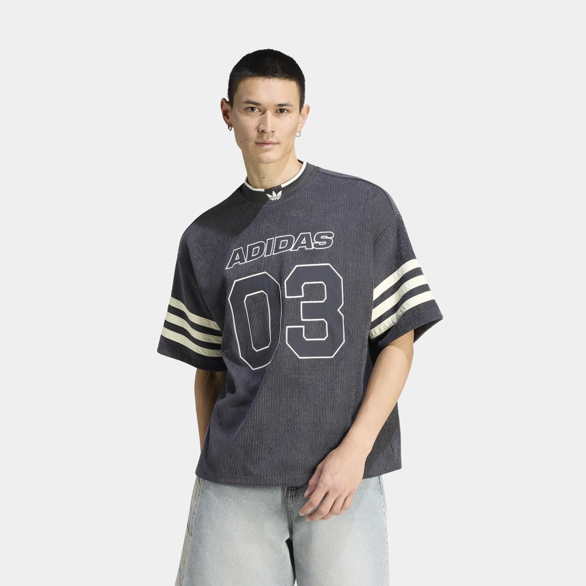 adidas Originals Knit Football Mens Jersey Utility Black KU9192