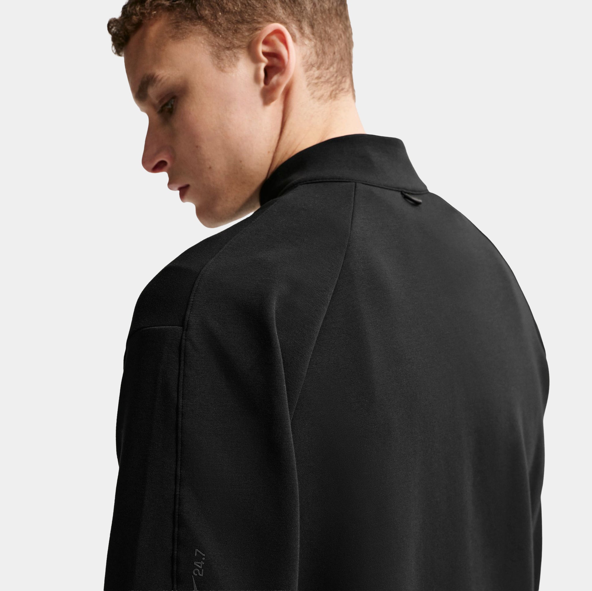 Nike 24.7 ImpossiblySoft Dri Fit Half Zip Up Mens Jacket Black