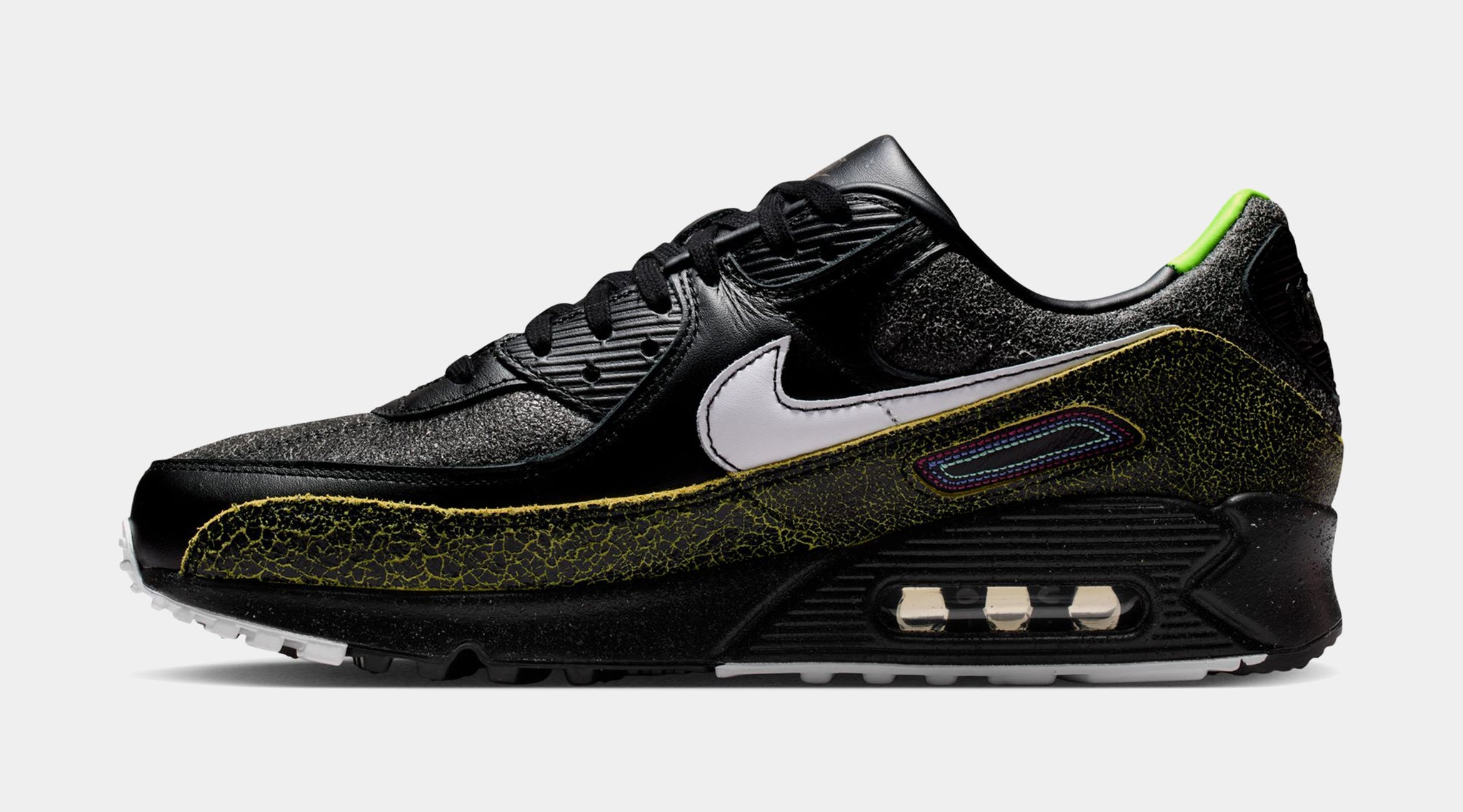 Nike Air Max 90 Tiempo Mens Running Shoes Black White Black 