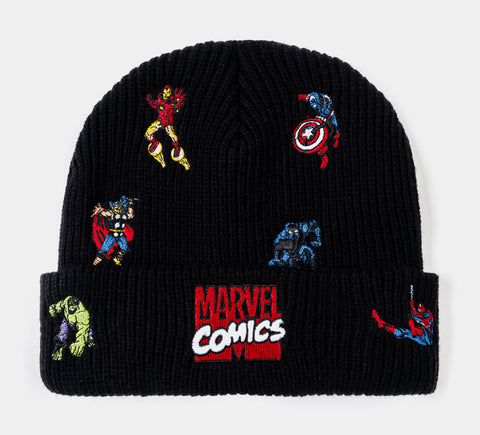 Shoe Palace Marvel By Shoe Palace Heroes Beanie Mens Hat Black Red