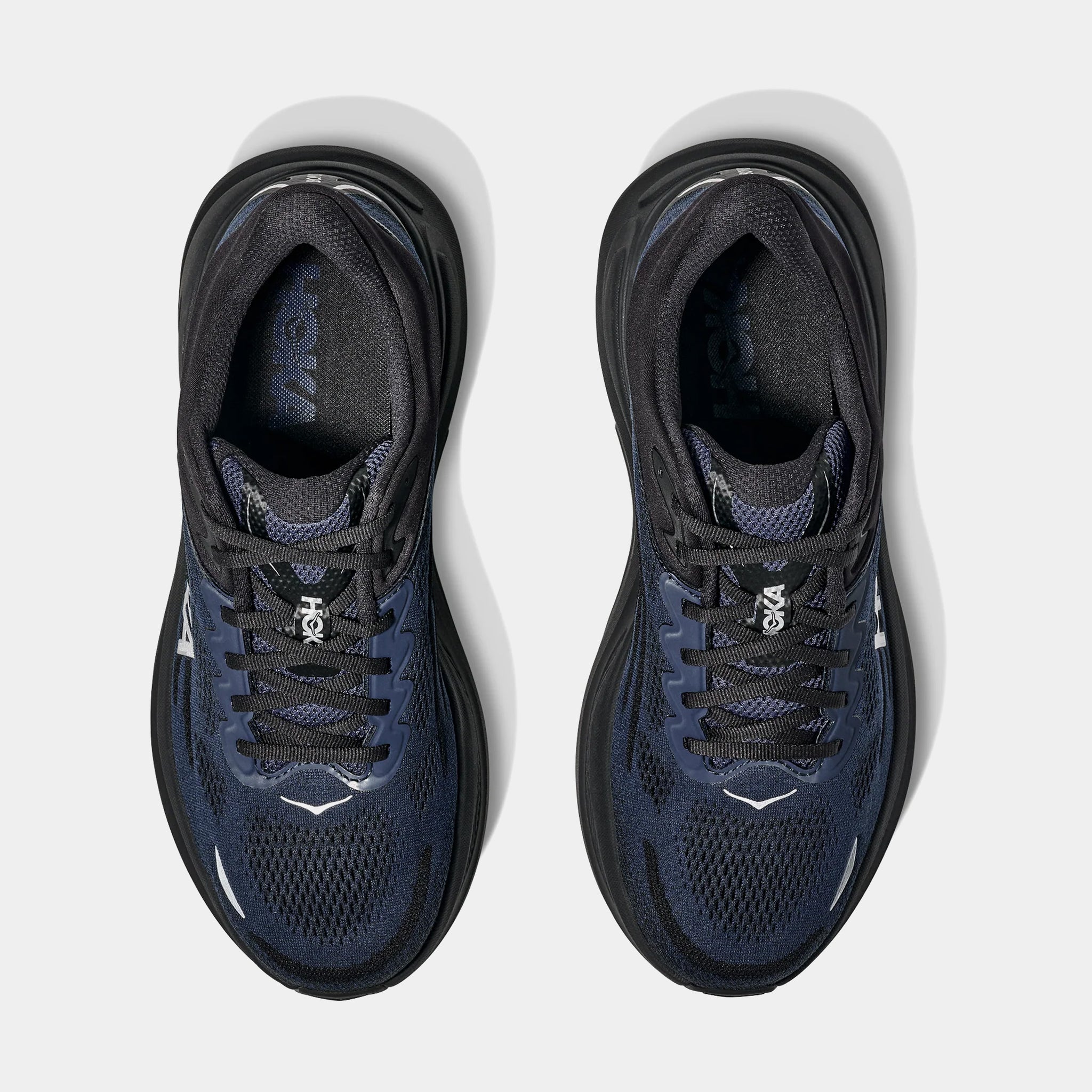 Hoka Bondi 9 Mens Running Shoes Faded Navy Slate Blue 1162011-VCK