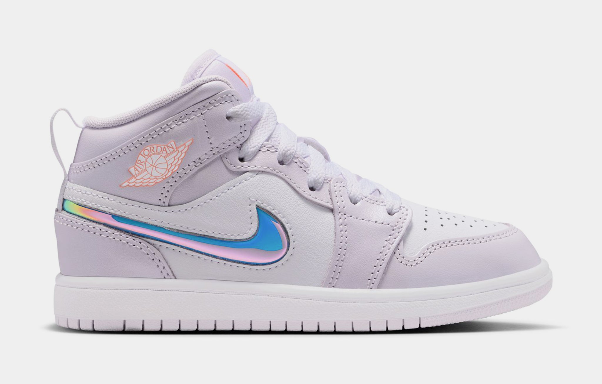 プリム王子 Jordan Air Jordan 1 Mid SE Preschool Lifestyle Shoes Barely Grape