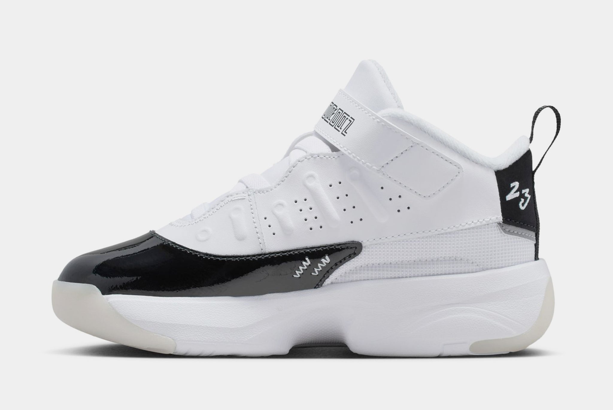 Jordan Max Aura 7 White Black Summit-White (Women’s is +1.5 up) Jordan Max Aura 7 Preschool Basketball Shoes White Summit  main image 3