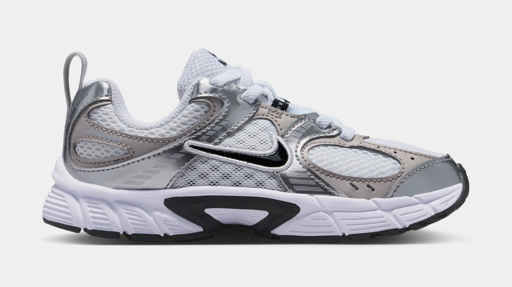 Nike V5 RNR Preschool Running Shoes White Black Vast Grey College