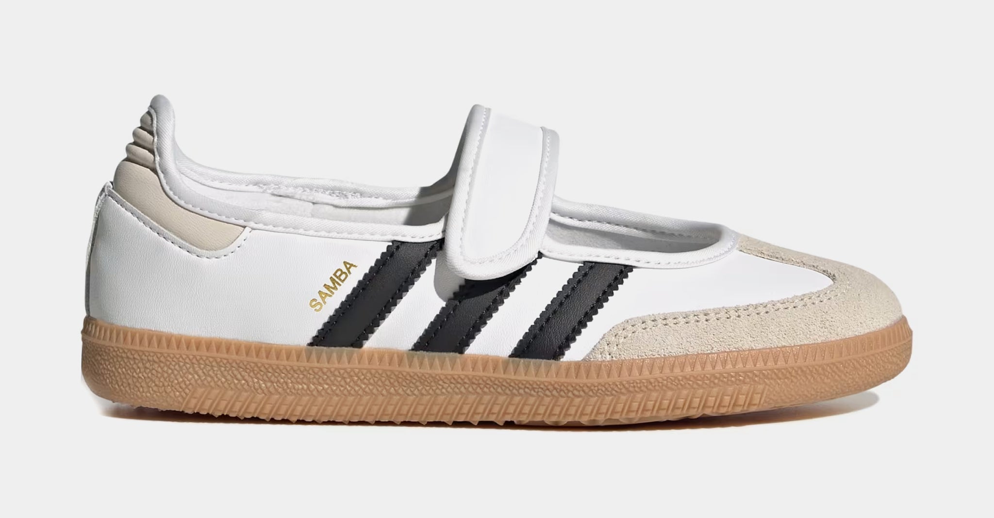 adidas Samba Jane Shoes Kids - Kids - Cloud White / Alumina / Gum - 4