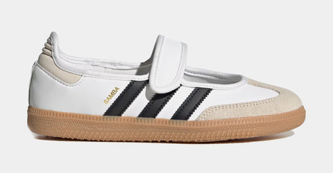 adidas Samba Jane Grade School Lifestyle Shoes Cloud White Alumina Gum  JR7436 – Shoe Palace