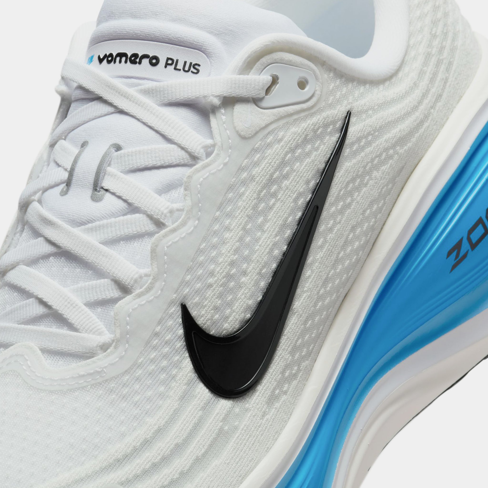Nike Vomero Plus Mens Running Shoes White Black Blue Hero Hydrogen