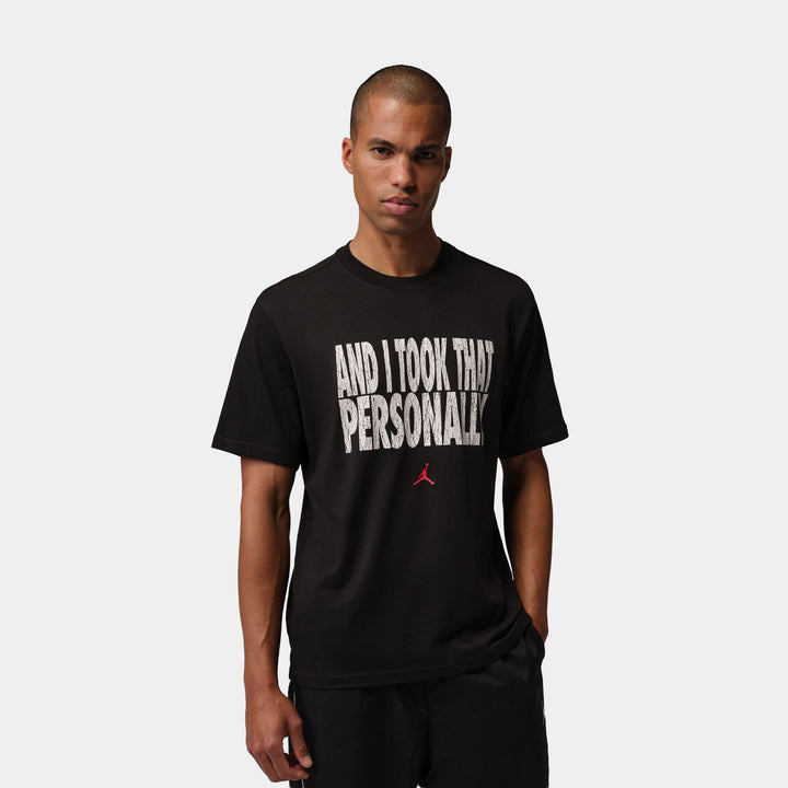 Jordan Air Jordan 23 Graphic Mens Short Sleeve Shirt Black White