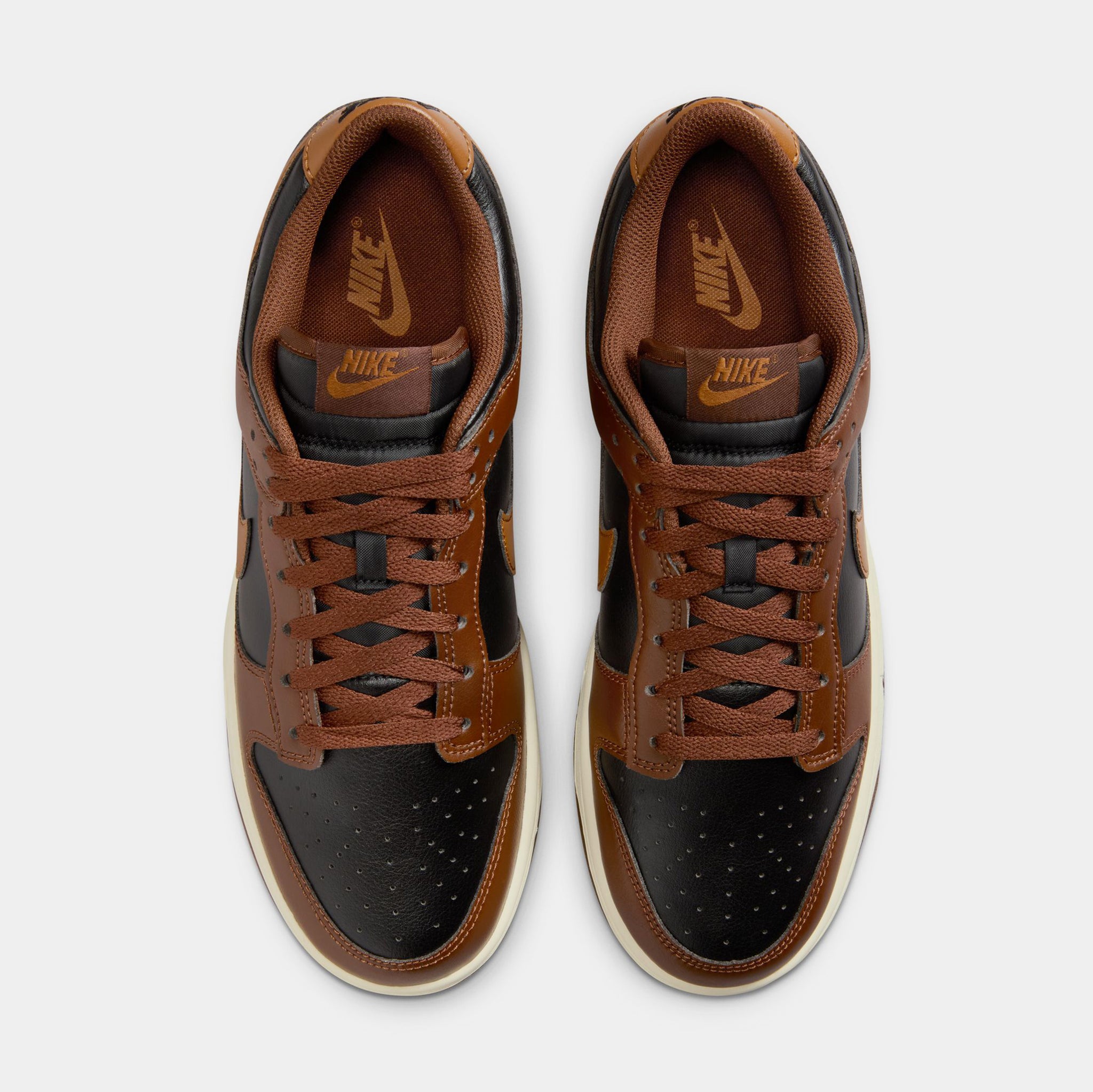 Nike Dunk Low Mens Lifestyle Shoes Black British Tan Cacao Wow 