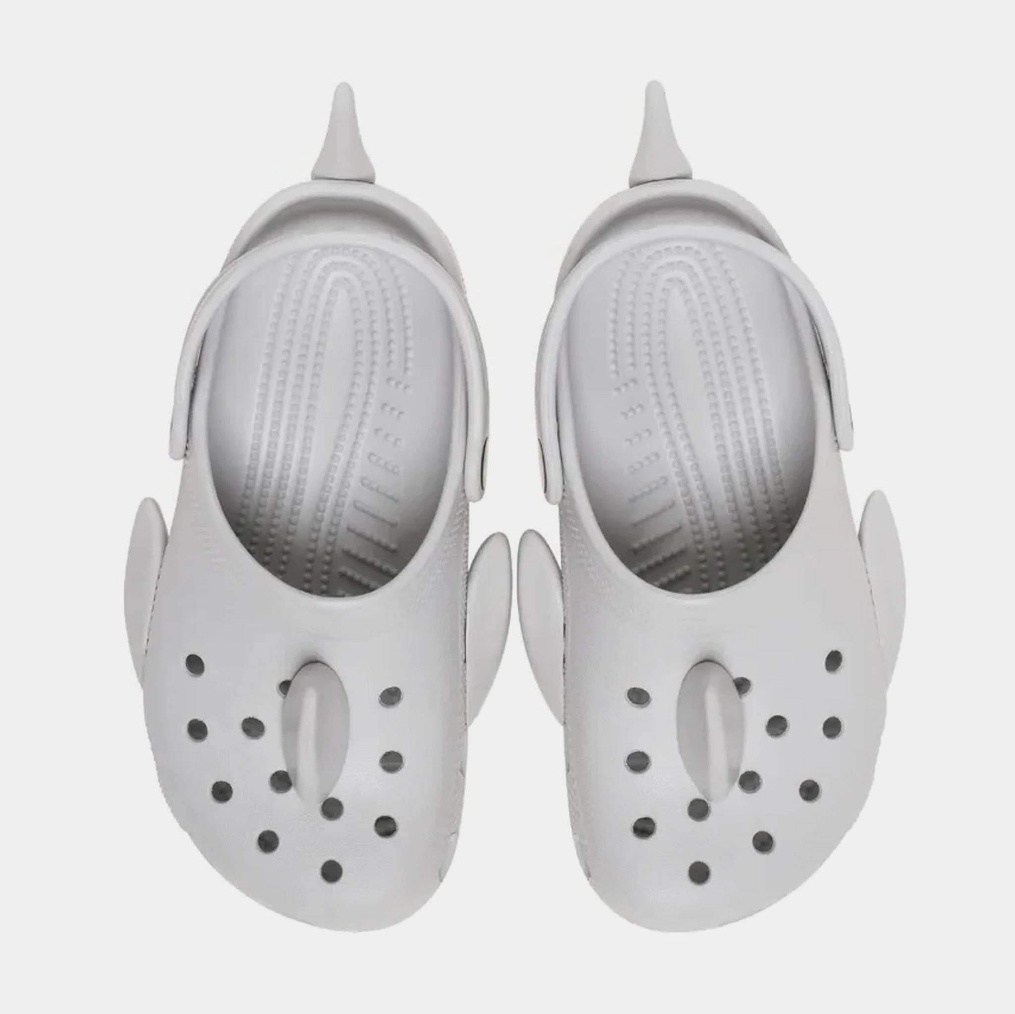 Crocs Classic Clog I am Sharky Infant Toddler Sandals Grey  display picture 1