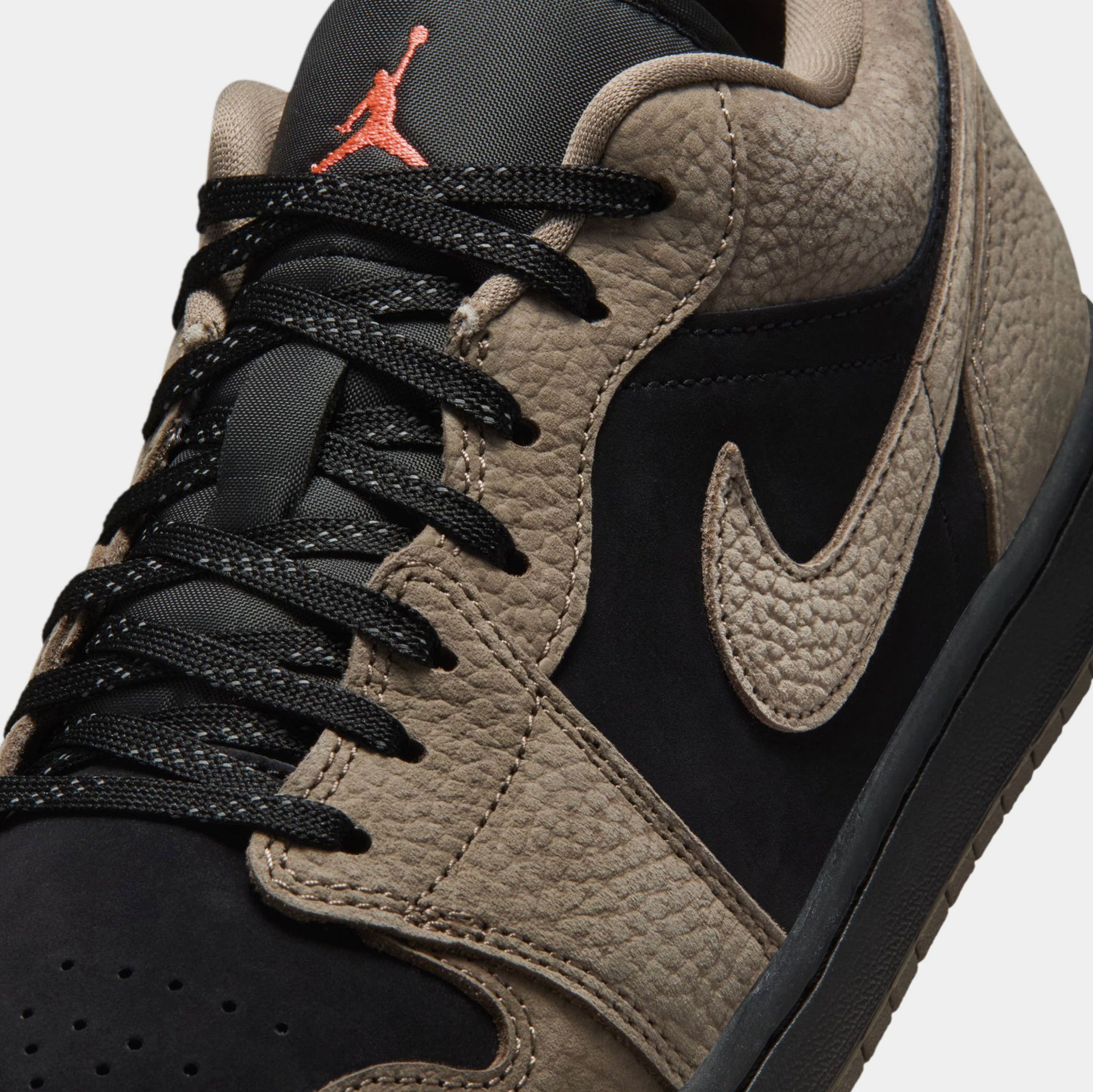 Jordan Air Jordan 1 Low SE Mens Lifestyle Shoes Black Light Wild
