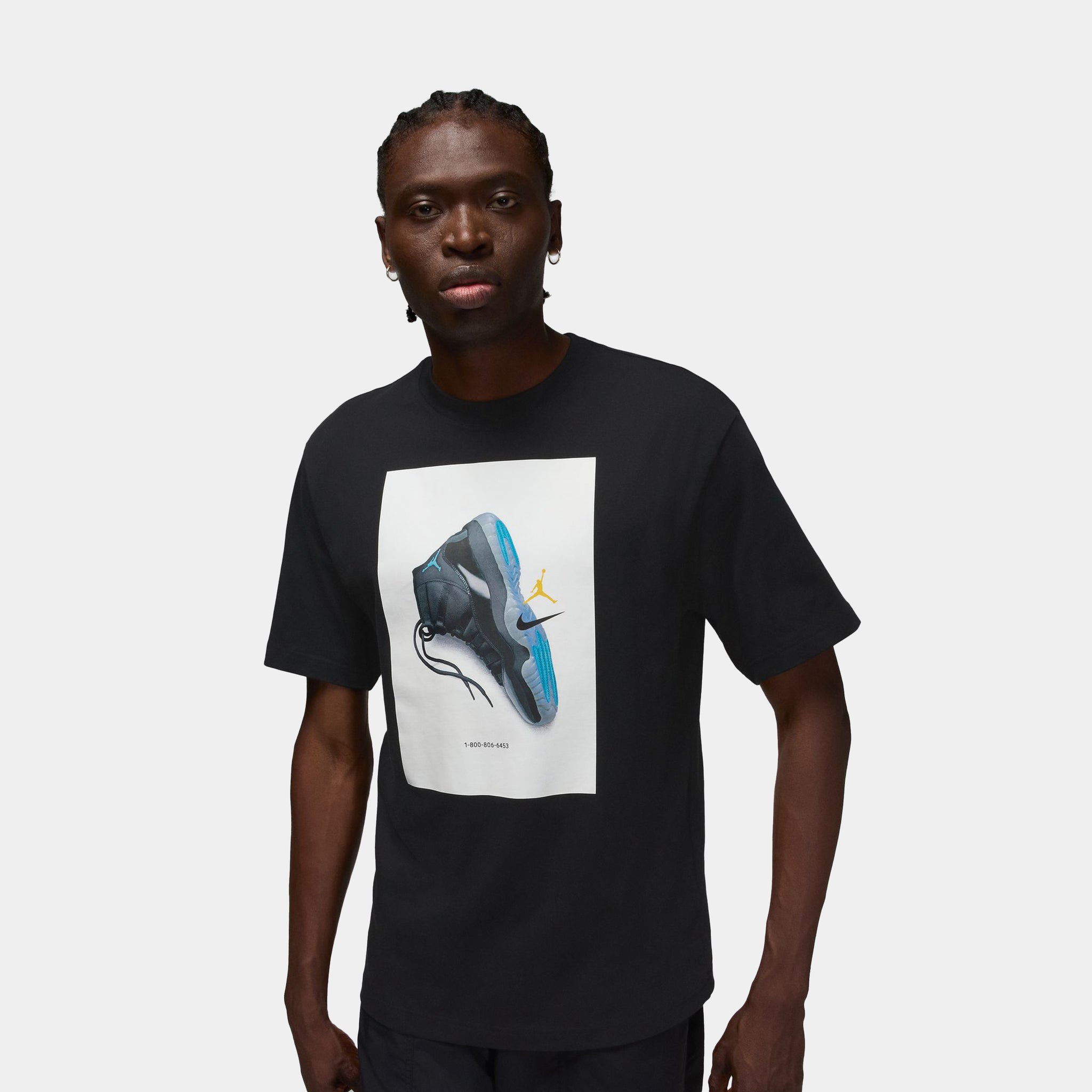 Jordan Brooklyn AJ11 Gamma Graphic Mens Short Sleeve Shirt Black