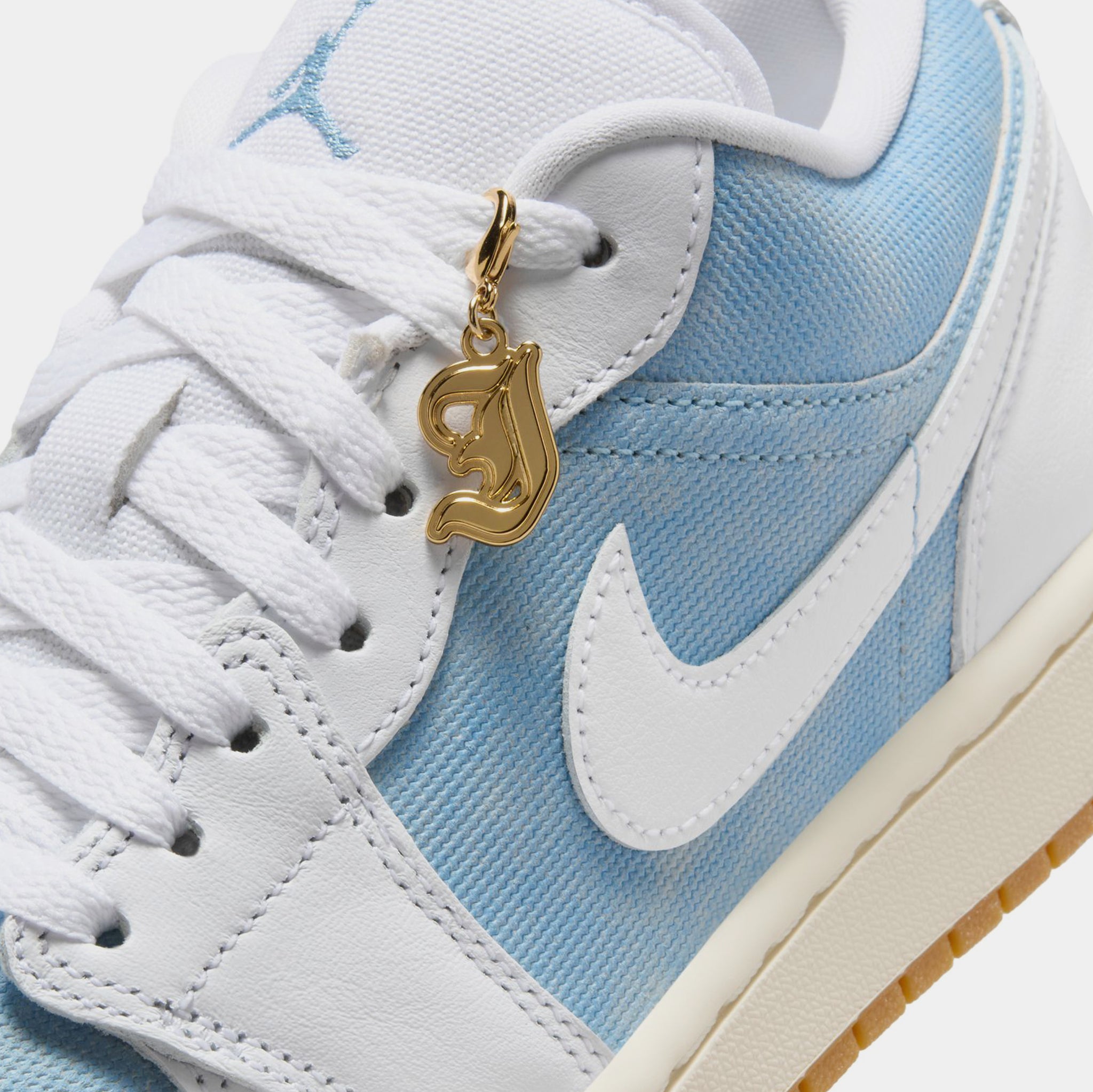 Jordan Air Jordan 1 Low SE Womens Lifestyle Shoes Worn Blue White