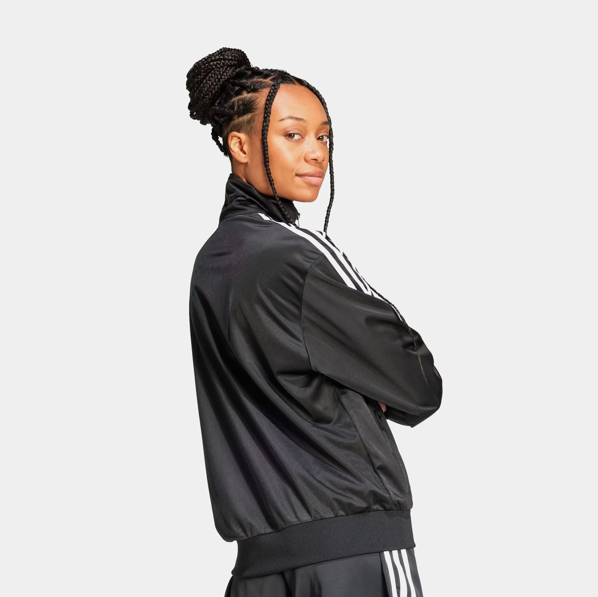Adidas Firebird Women's Track Top  Jacket Black - JC8251