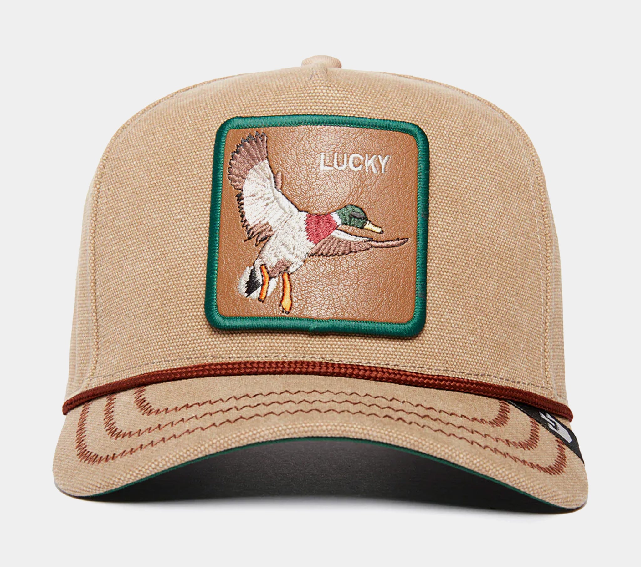 Goorin Bros Lucky Duck Snapback Mens Hat Khaki Green 101  display picture 2