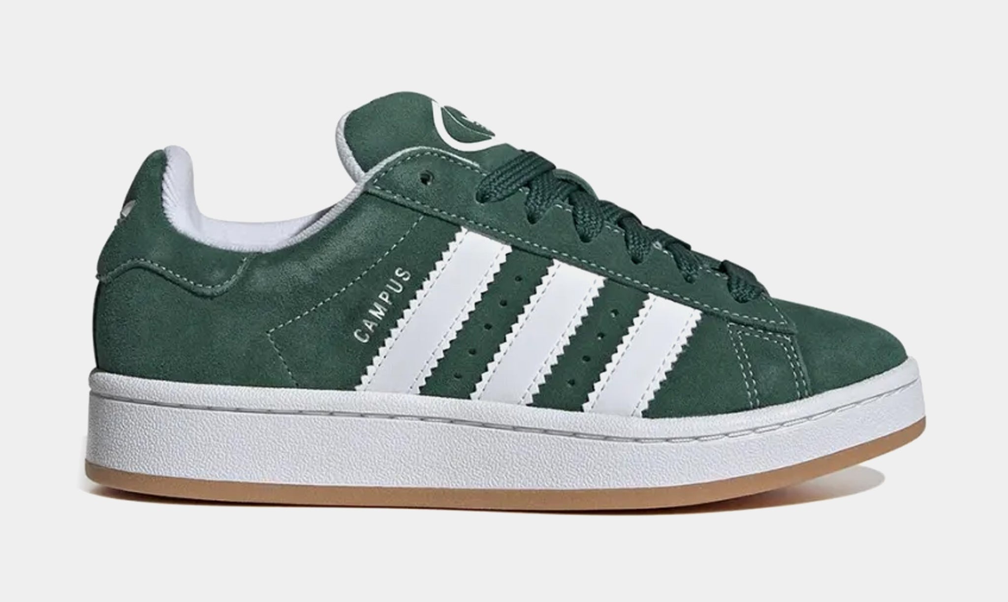 adidas Kids' Grade School Campus 00s Shoes, Size 5.5, Dark Green/White