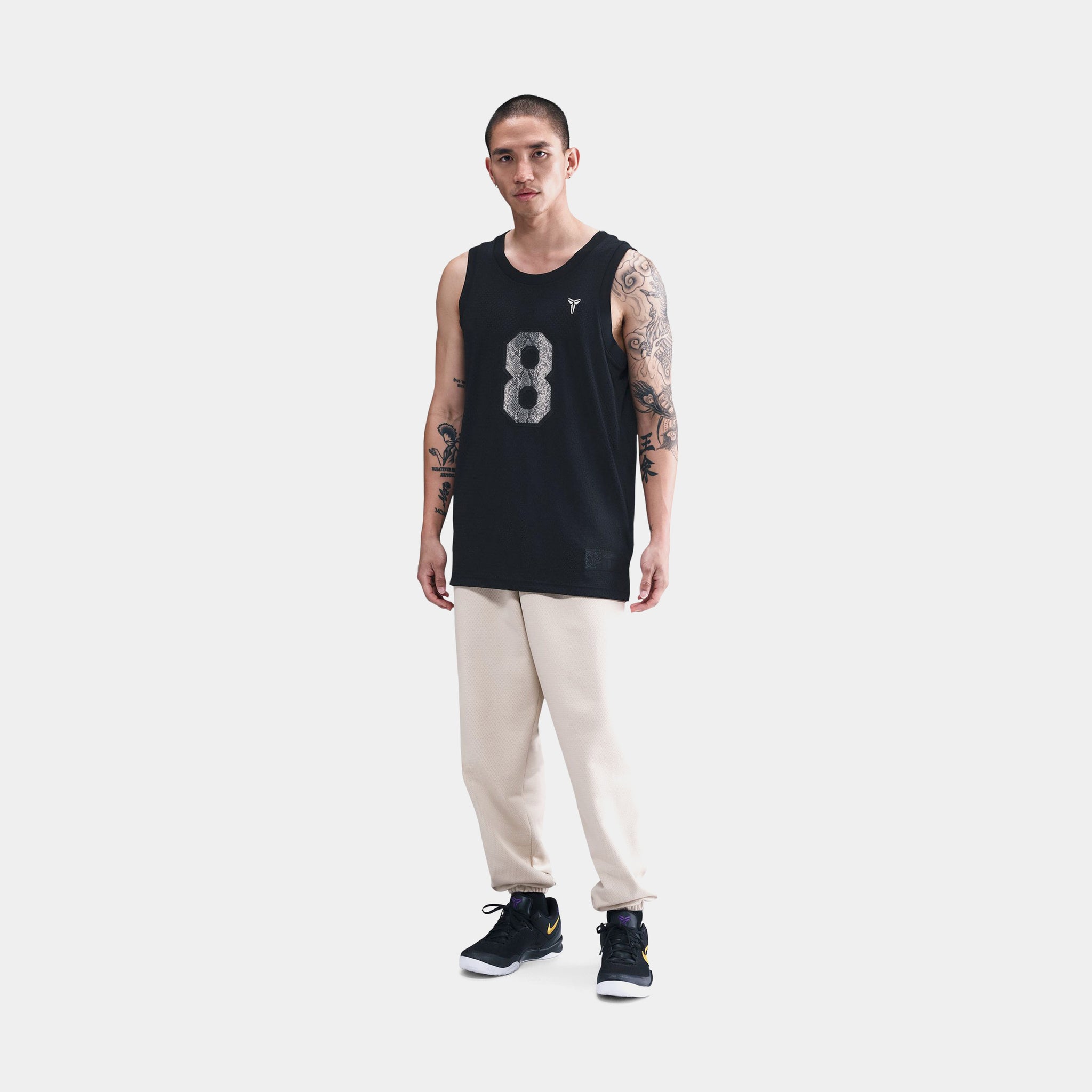 Kobe bryant limited edition shoe/jersey combo men Nike Kobe Bryant Mamba Mens Jersey Black Sanddrift IB2711  main image 2