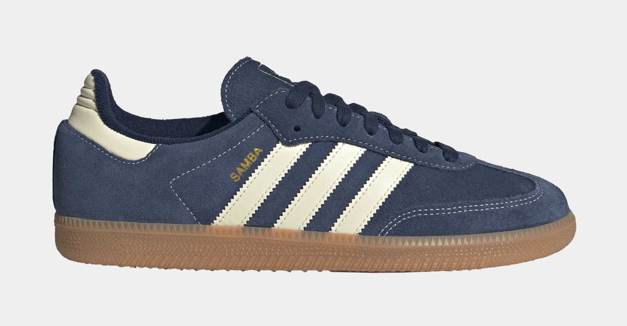 adidas Samba OG Mens Lifestyle Shoes Night Indigo Warm Vanilla Gum