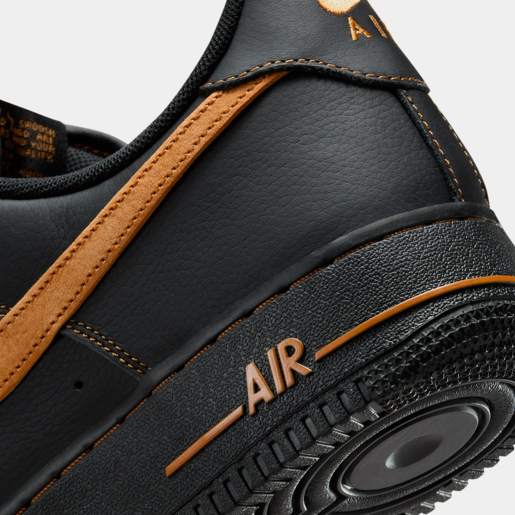 Nike Air Force 1'07 LV8 Mens Lifestyle Shoes Black Desert Nike Air Force 1'07 LV8 Mens Lifestyle Shoes Black Desert