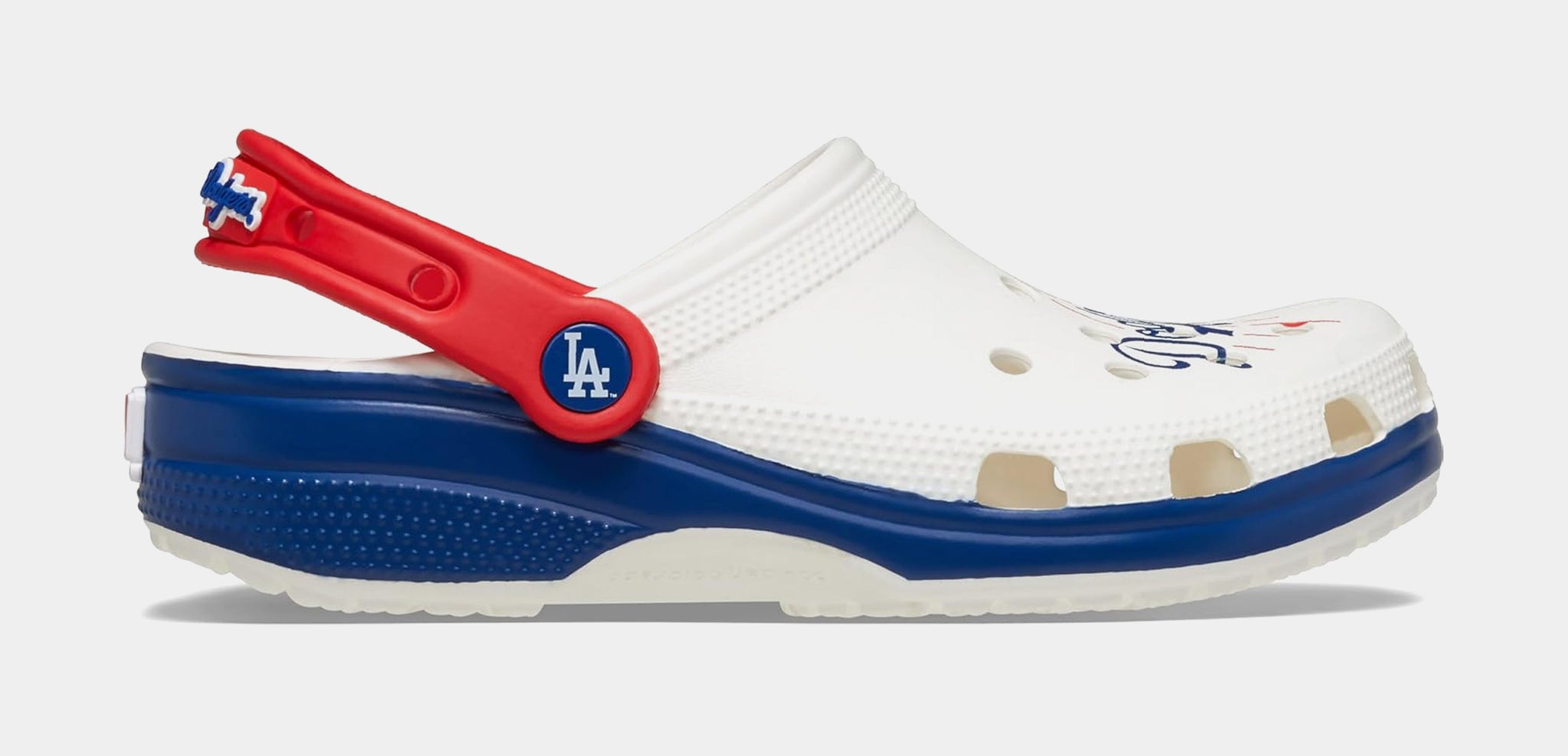 Crocs Los Angeles Dodgers Classic Clog Mens Sandals White 
