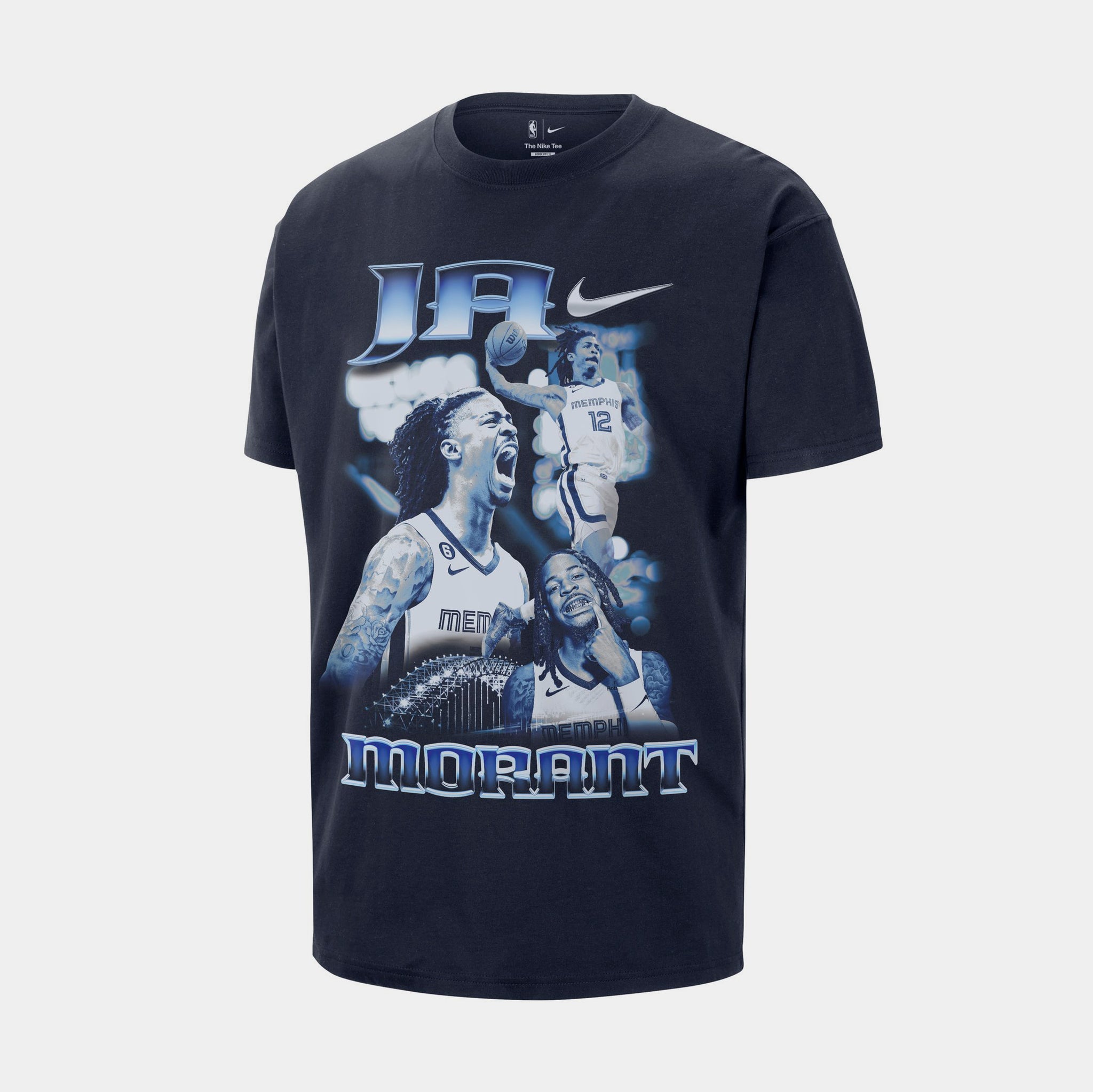 Nike Ja Morant NBA Mens Short Sleeve Shirt College Navy II7127-419